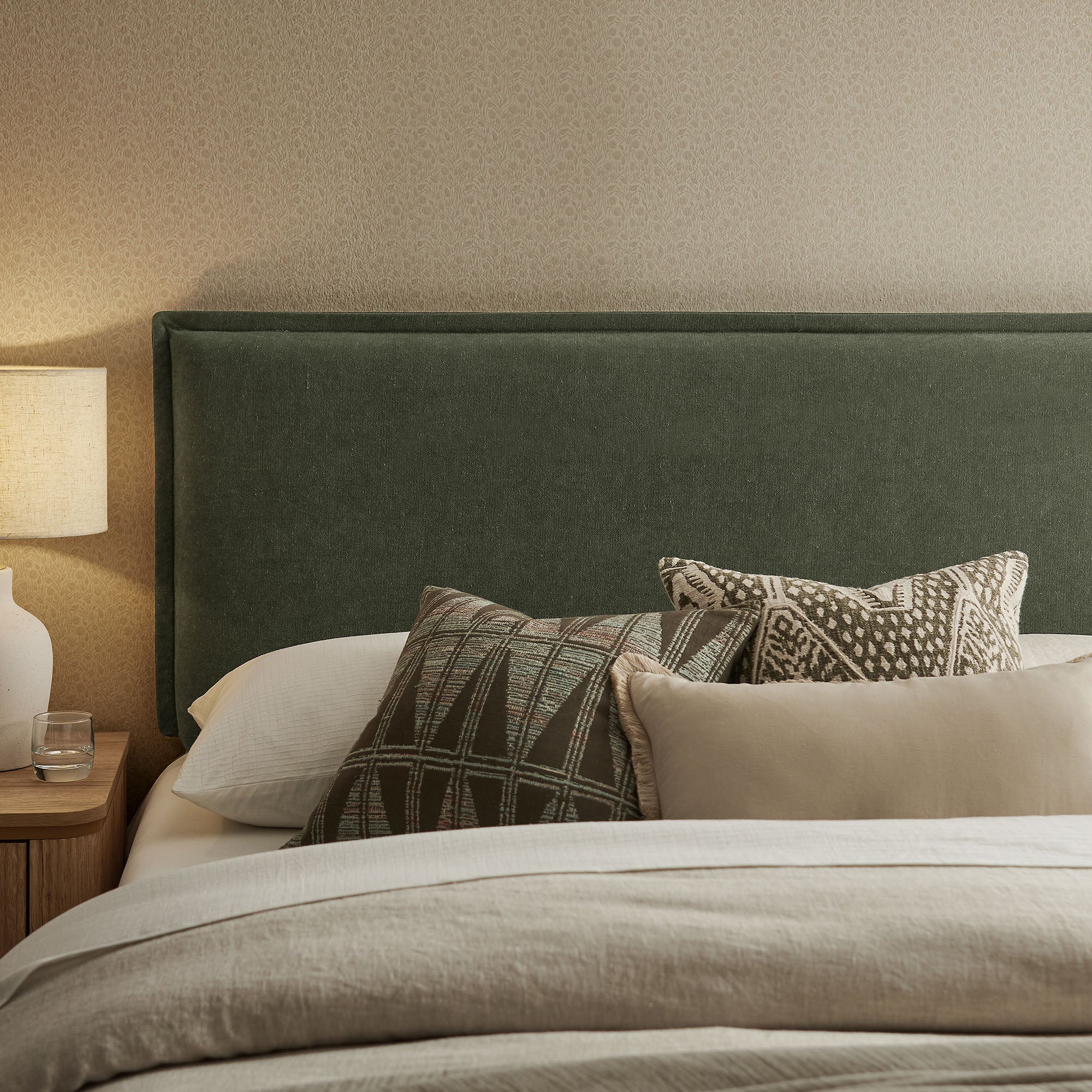 Modway MOD-7326 Camille Upholstered Linen Blend King Size Headboard