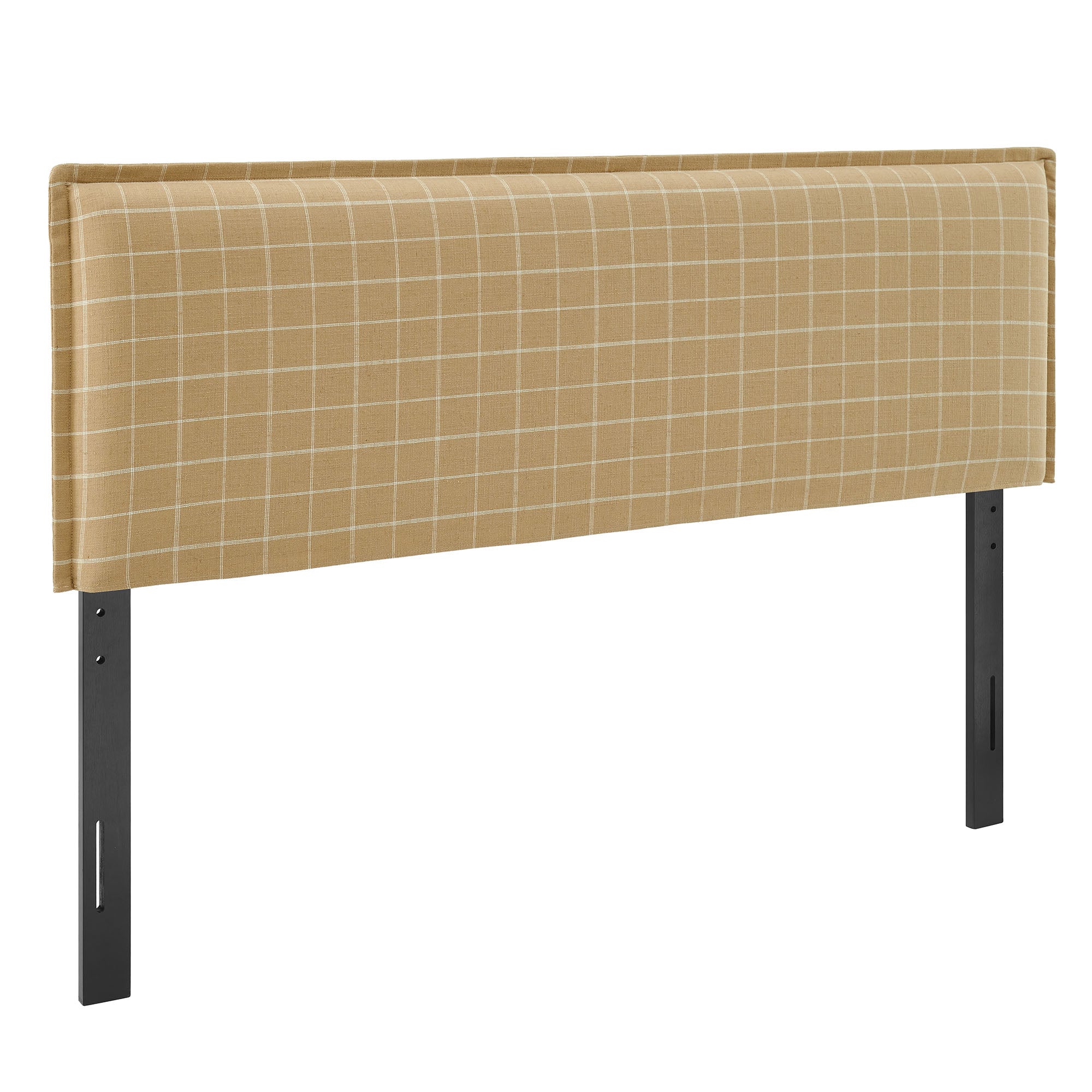 Modway MOD-7328 Camille Checkered Linen Blend King Size Headboard