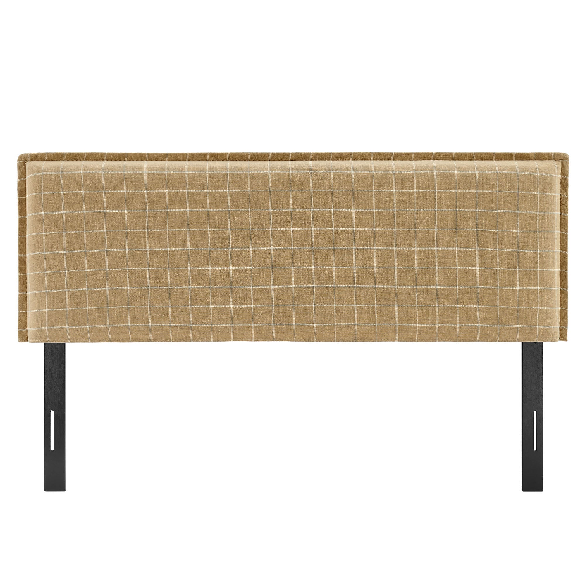Modway MOD-7328 Camille Checkered Linen Blend King Size Headboard
