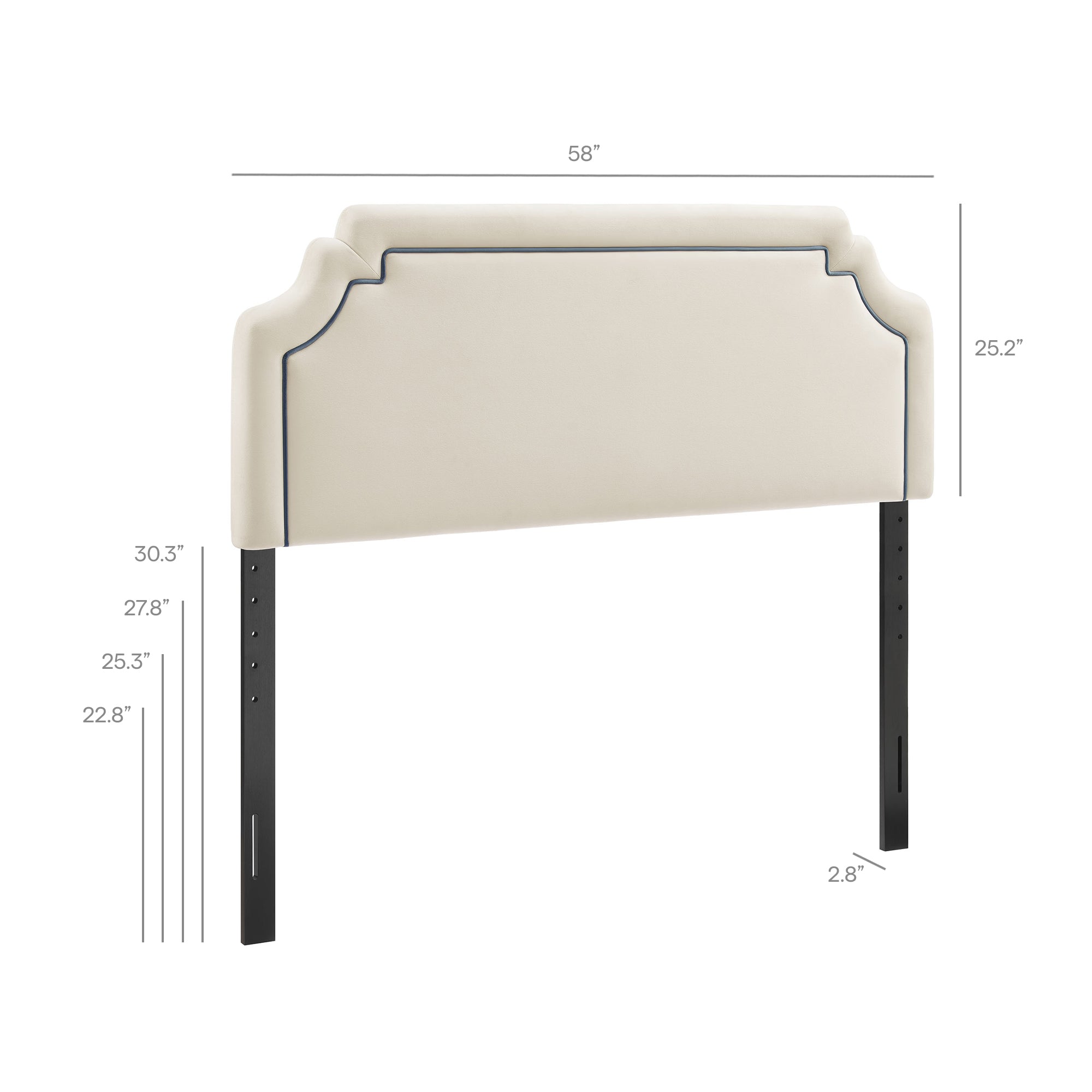 Modway MOD-7330 Magnolia Stain-Resistant Performance Velvet Full Size Headboard