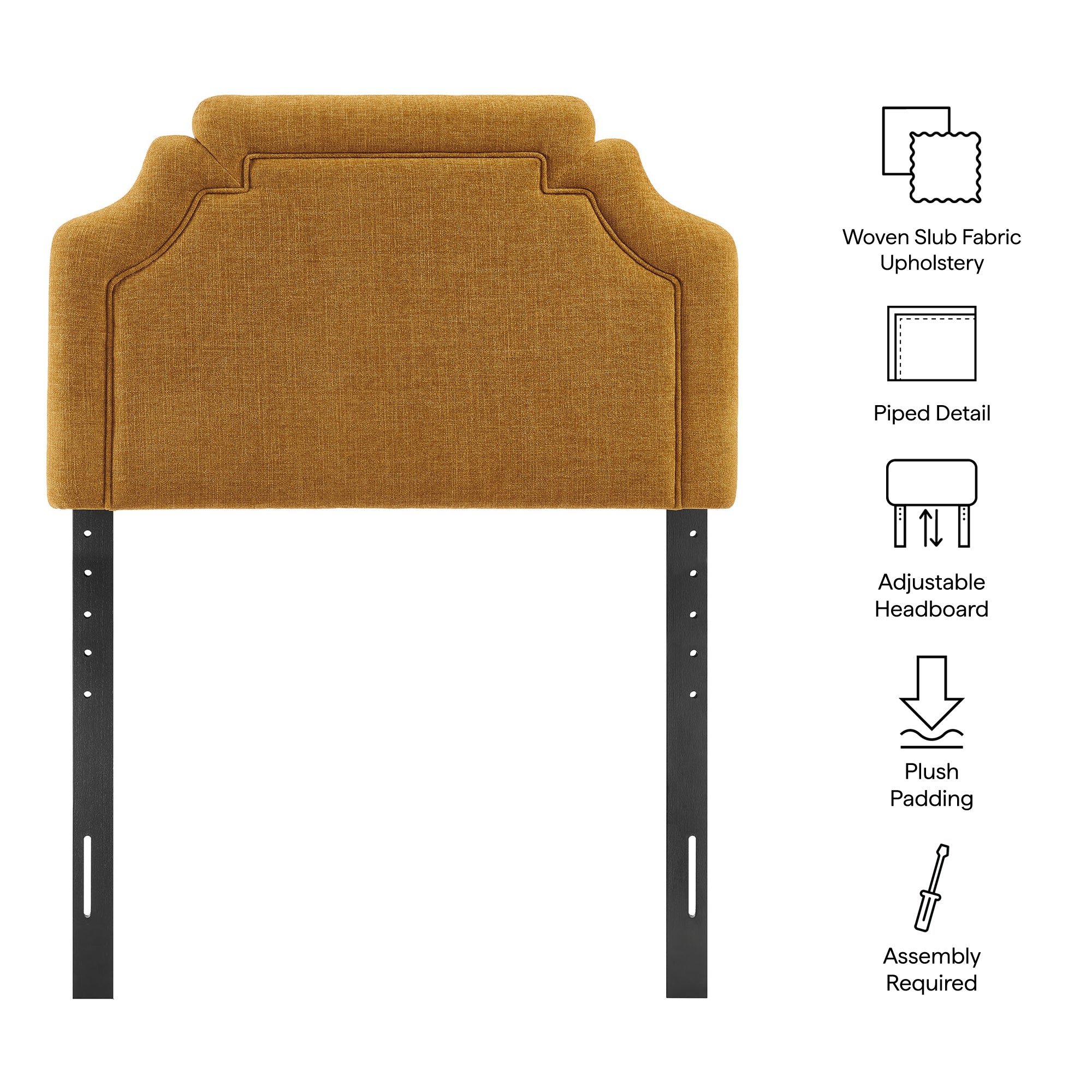Modway MOD-7333 Magnolia Upholstered Fabric Twin Size Headboard