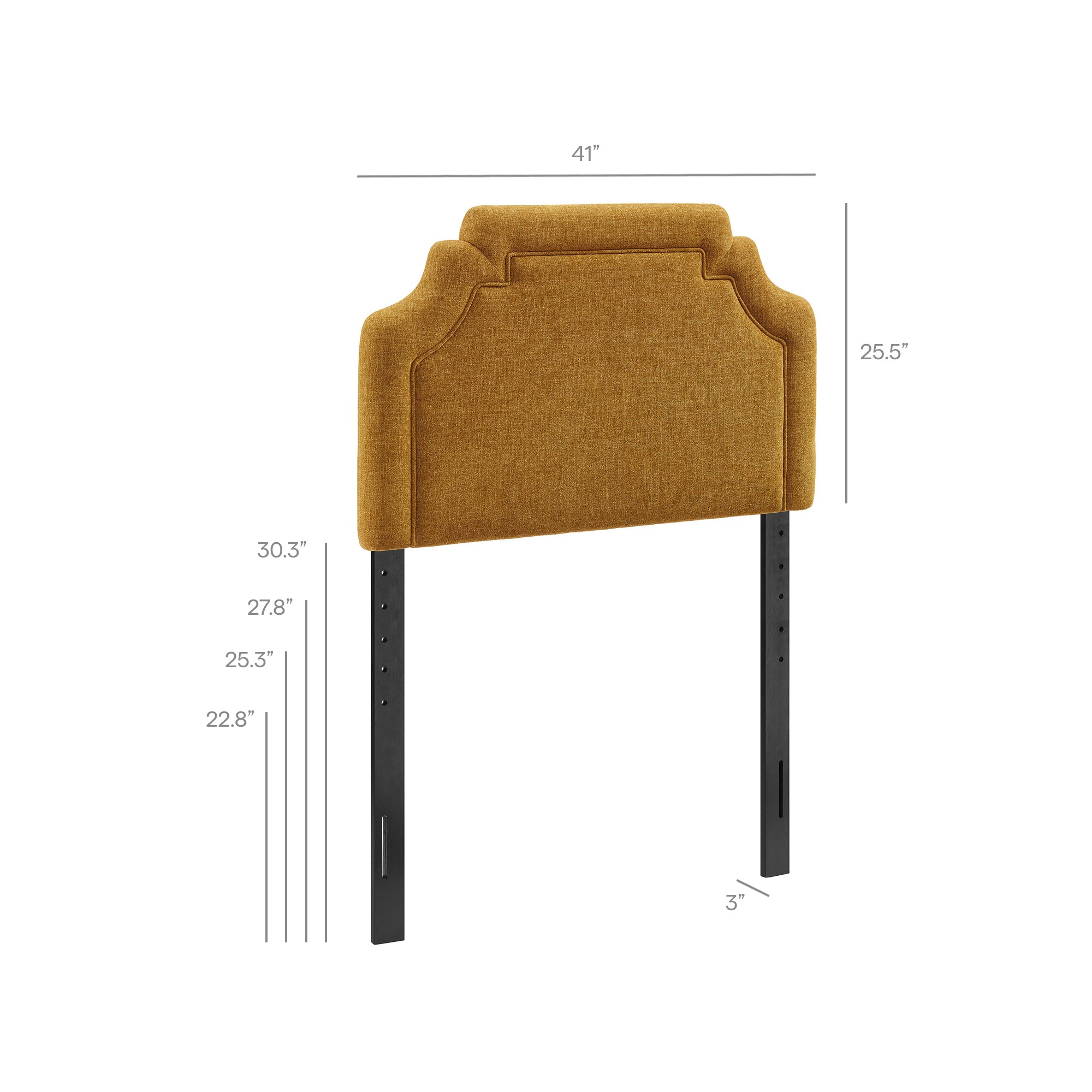 Modway MOD-7333 Magnolia Upholstered Fabric Twin Size Headboard