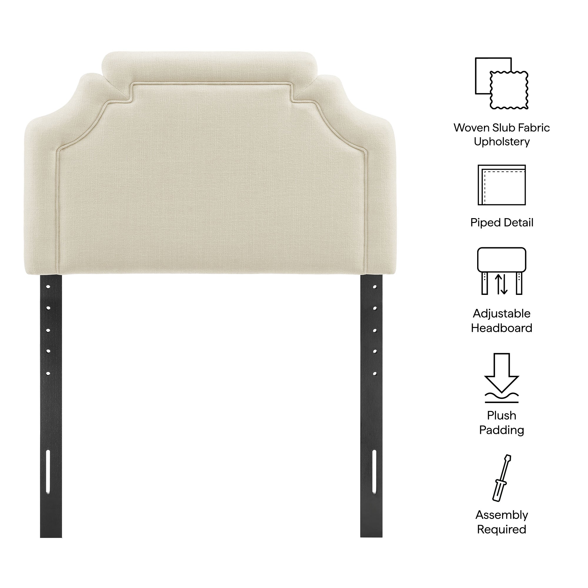 Modway MOD-7333 Magnolia Upholstered Fabric Twin Size Headboard