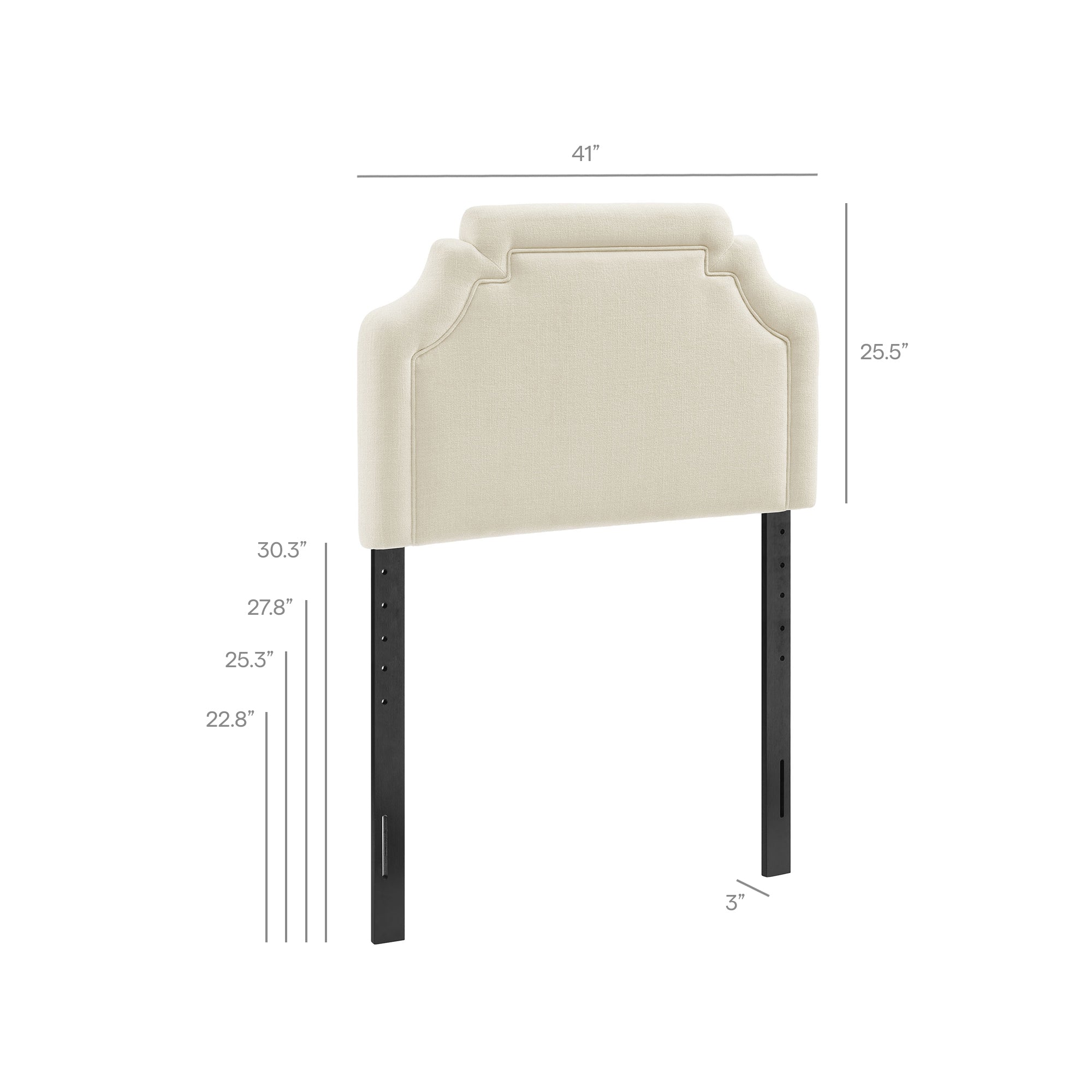 Modway MOD-7333 Magnolia Upholstered Fabric Twin Size Headboard