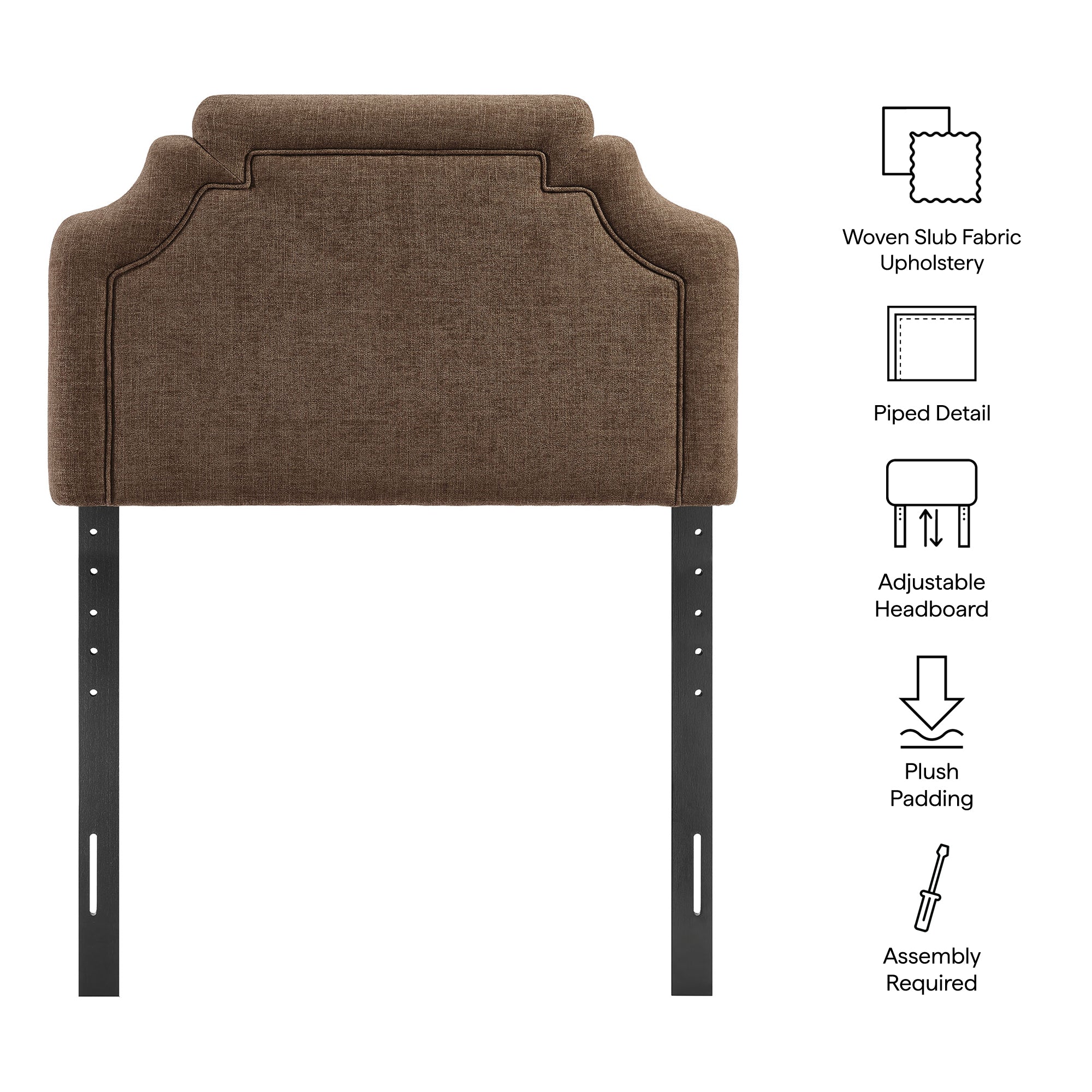 Modway MOD-7333 Magnolia Upholstered Fabric Twin Size Headboard