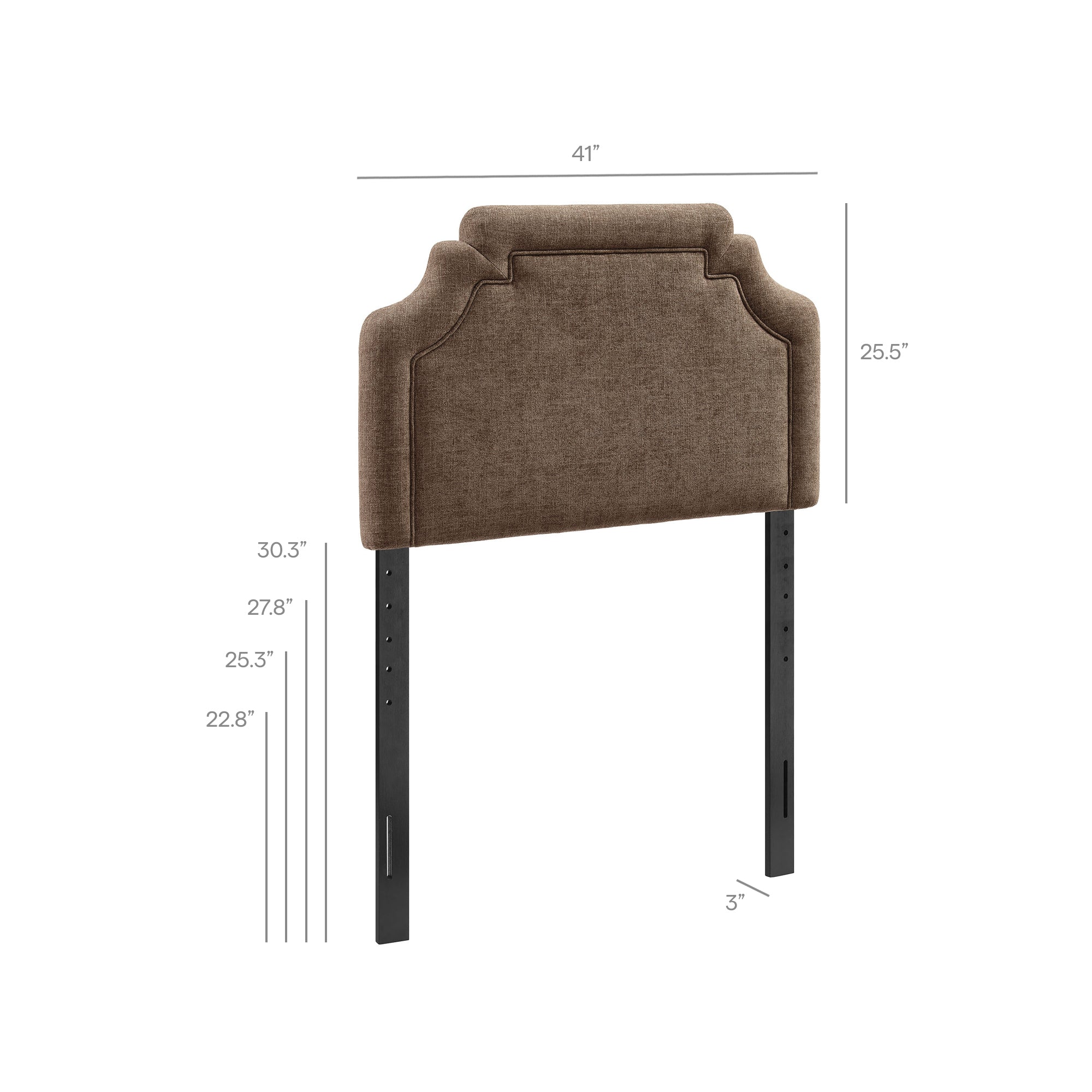 Modway MOD-7333 Magnolia Upholstered Fabric Twin Size Headboard