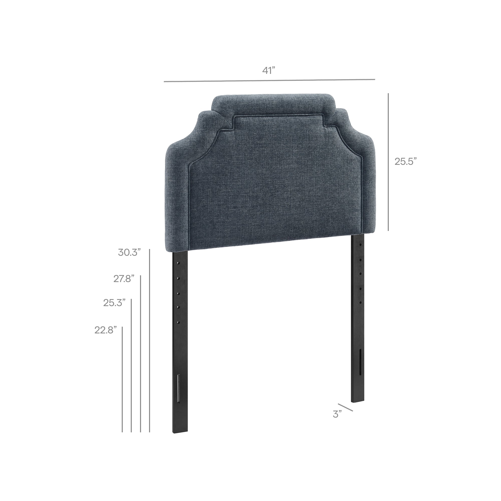 Modway MOD-7333 Magnolia Upholstered Fabric Twin Size Headboard