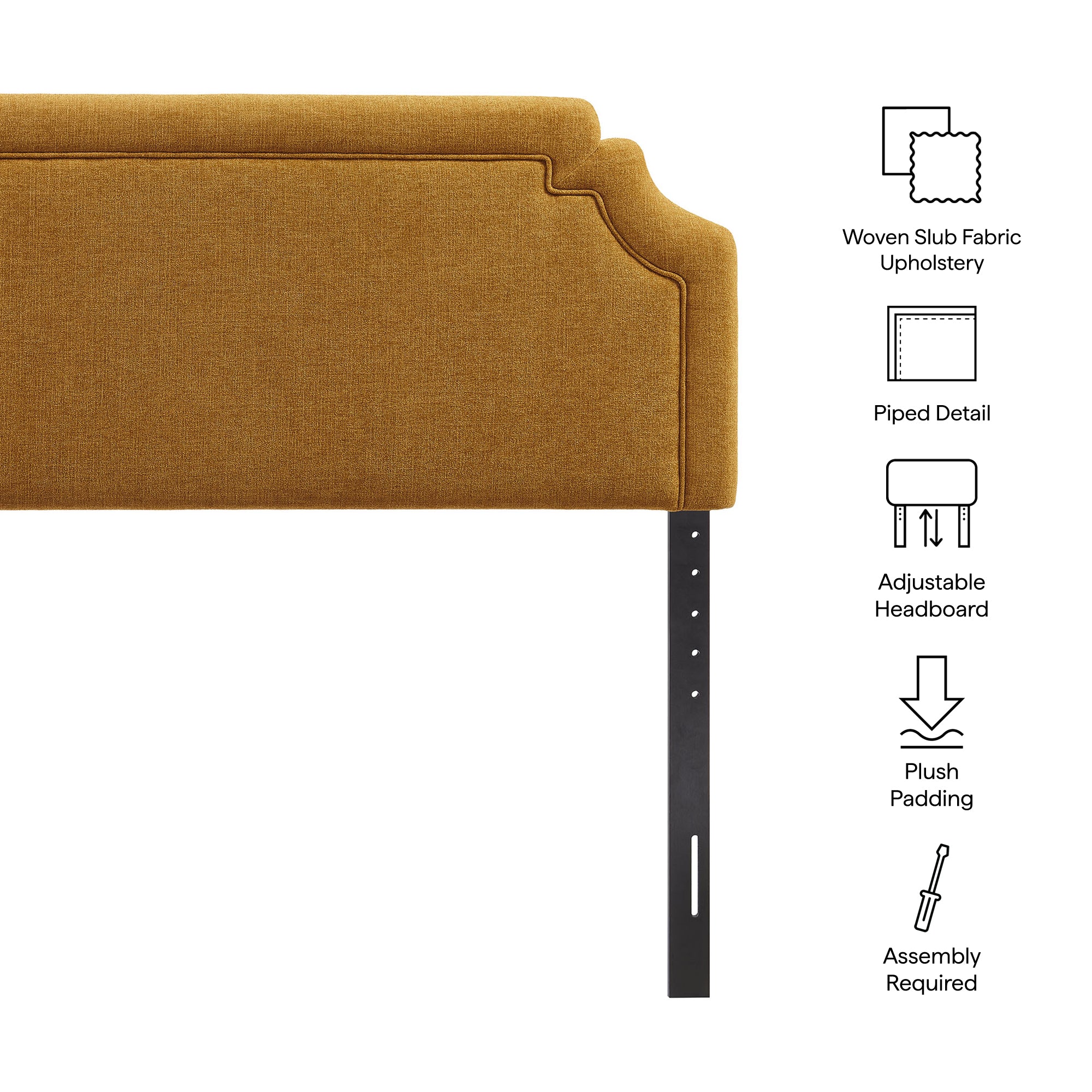 Modway MOD-7334 Magnolia Upholstered Fabric Full Size Headboard