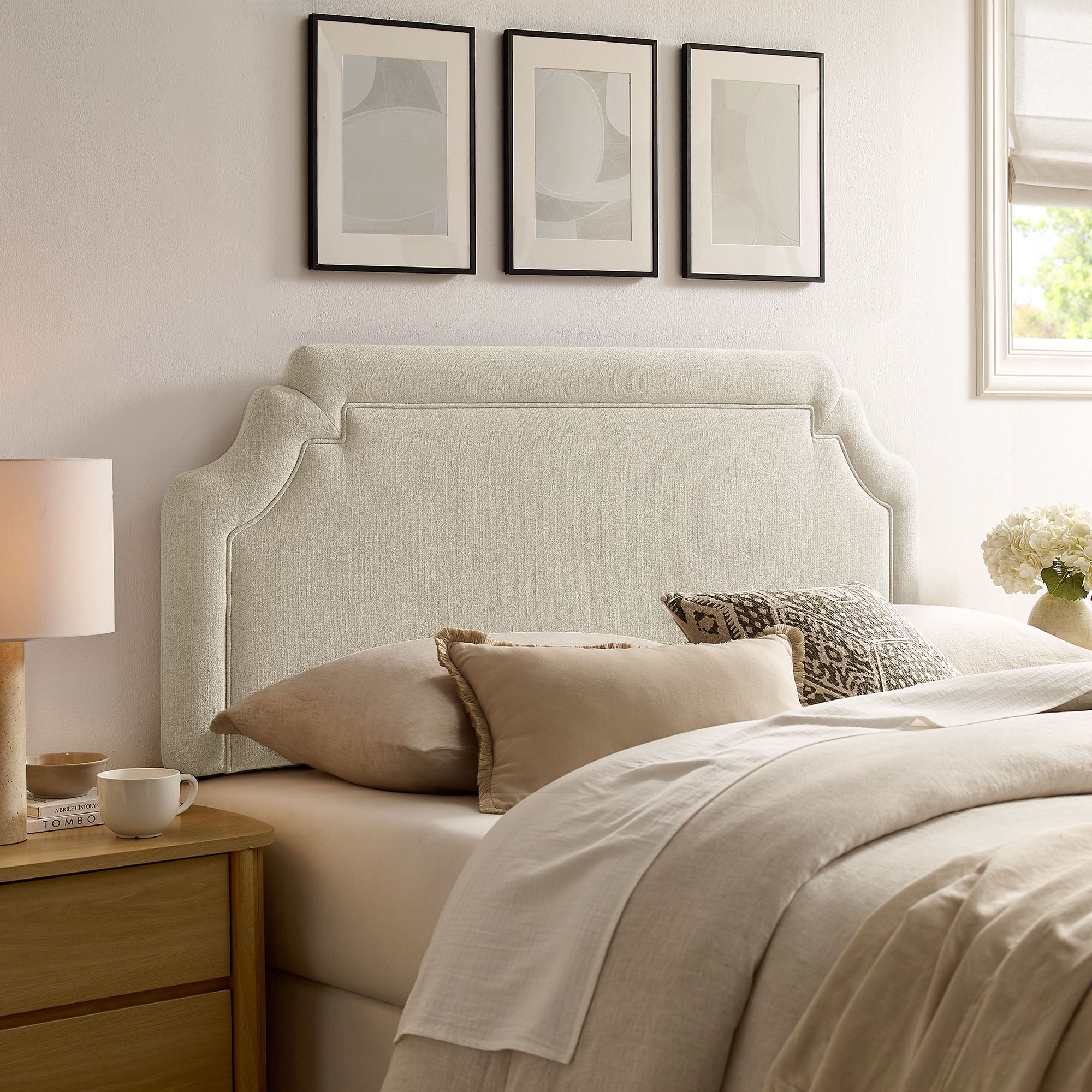 Modway MOD-7334 Magnolia Upholstered Fabric Full Size Headboard