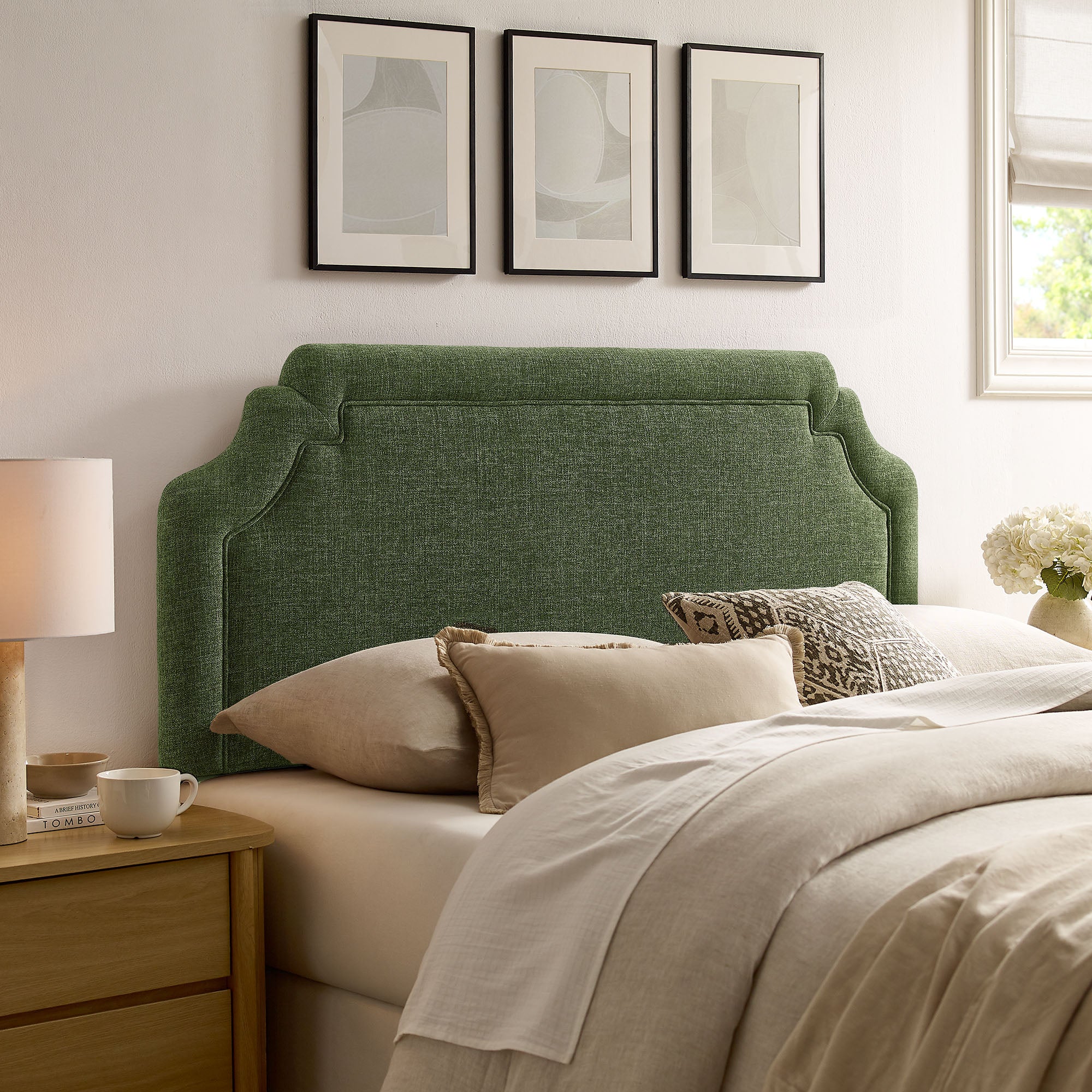 Modway MOD-7334 Magnolia Upholstered Fabric Full Size Headboard