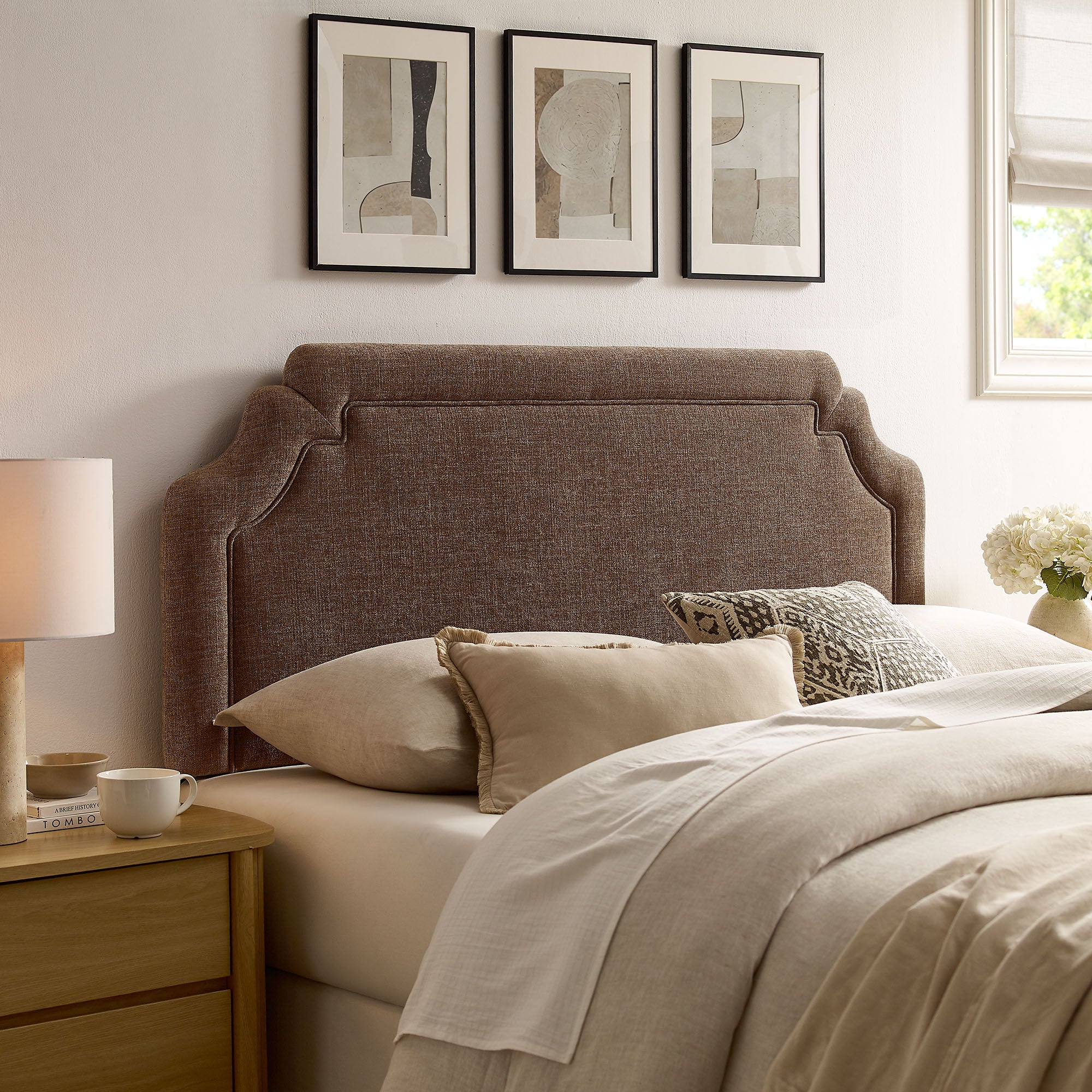 Modway MOD-7334 Magnolia Upholstered Fabric Full Size Headboard