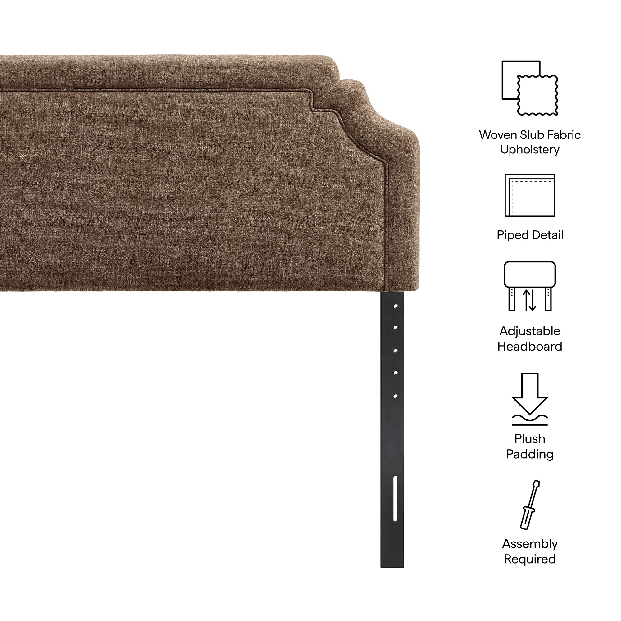 Modway MOD-7335 Magnolia Upholstered Fabric Queen Size Headboard