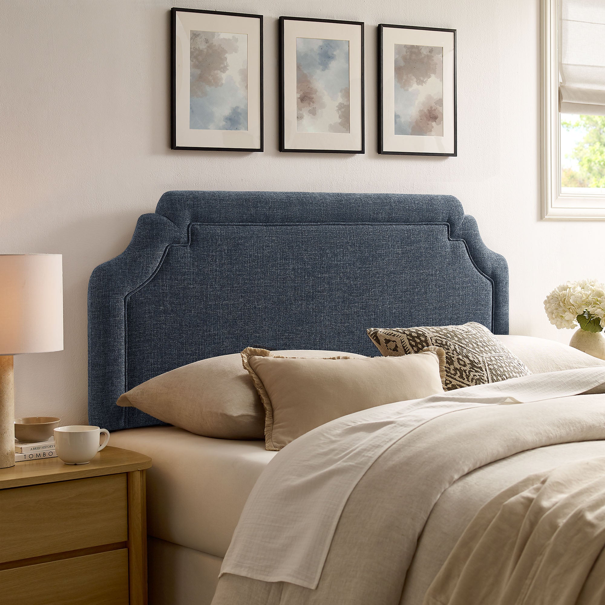Modway MOD-7335 Magnolia Upholstered Fabric Queen Size Headboard