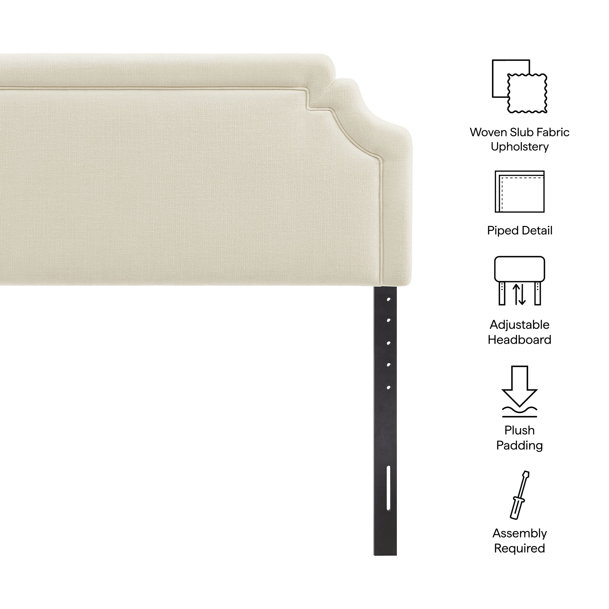 Modway MOD-7336 Magnolia Upholstered Fabric King Size Headboard