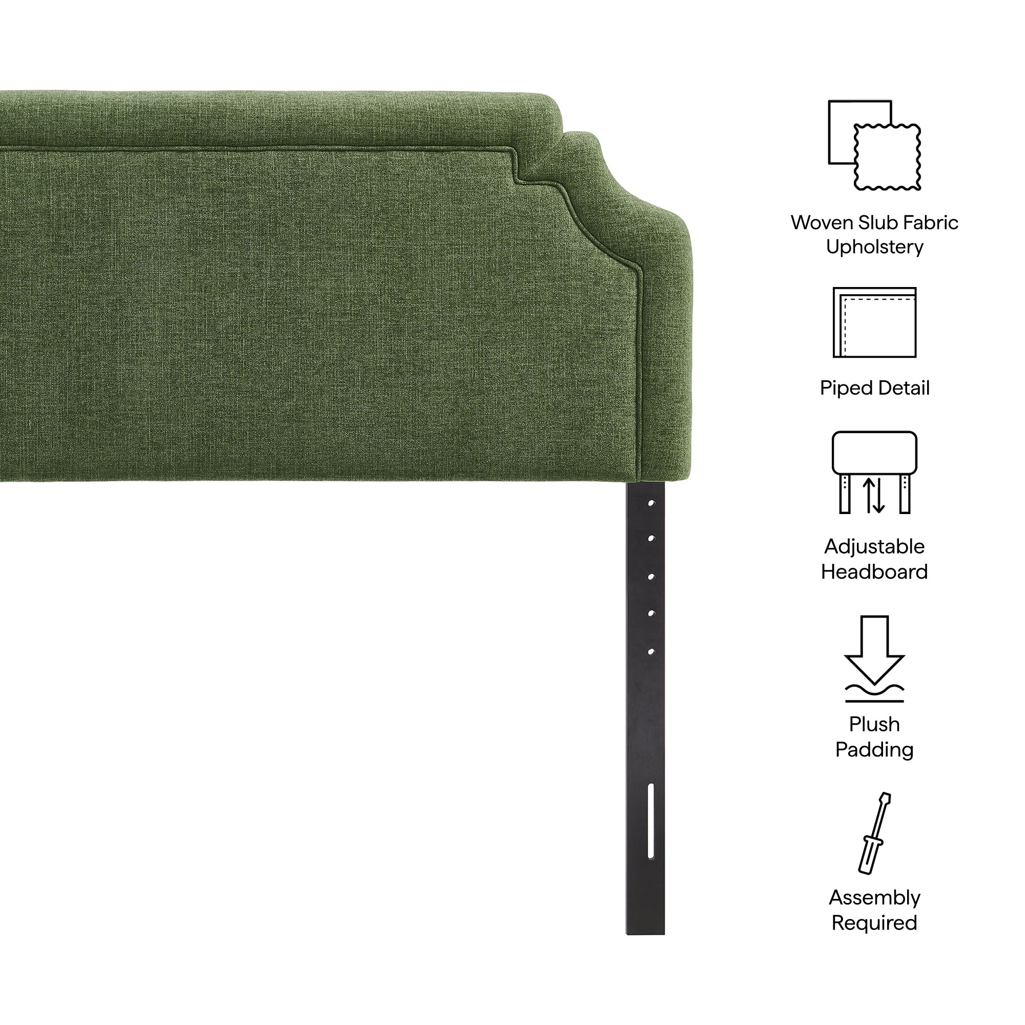 Modway MOD-7336 Magnolia Upholstered Fabric King Size Headboard