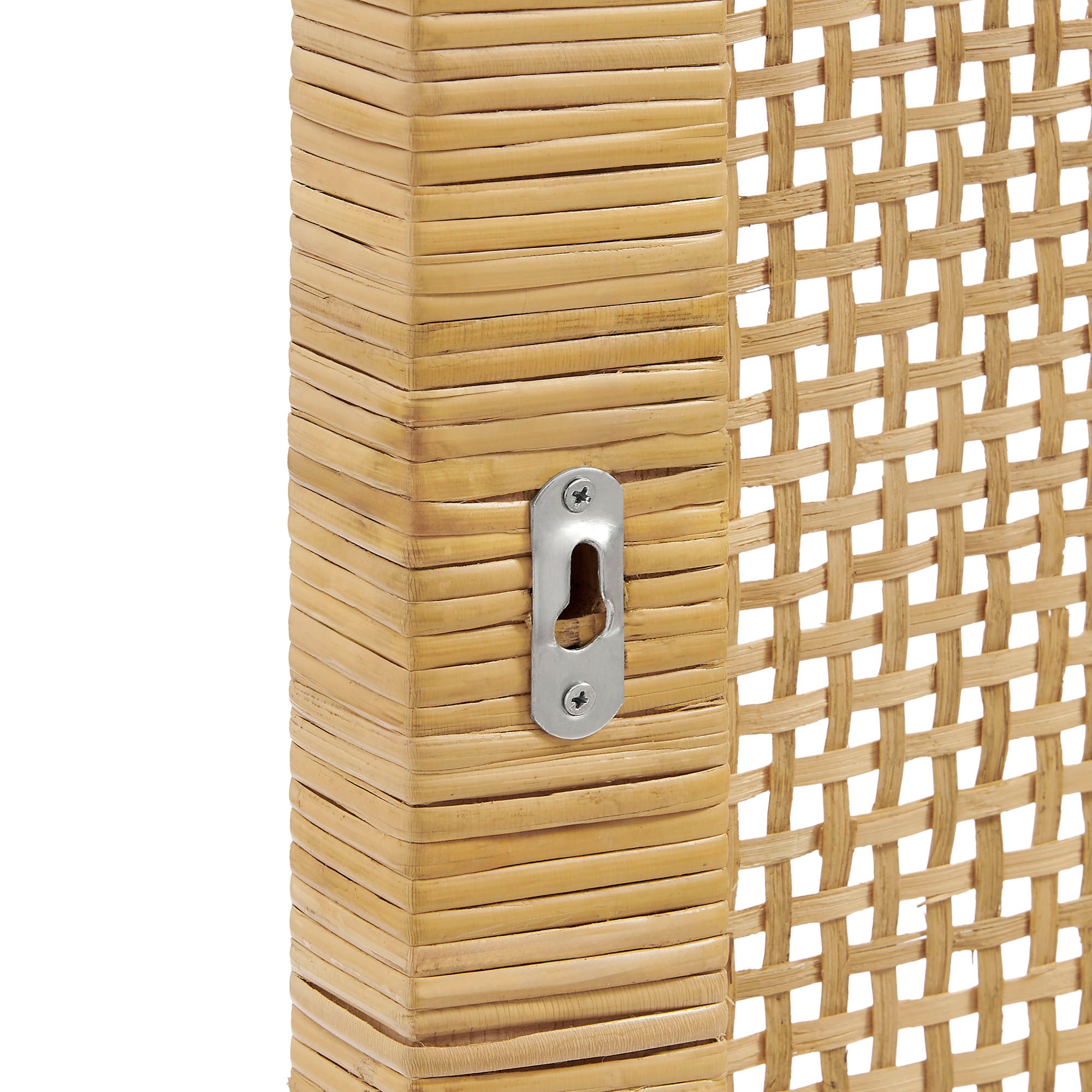 Modway MOD-7337 Sandy Wall Mounted Wood and Rattan Twin Size Headboard