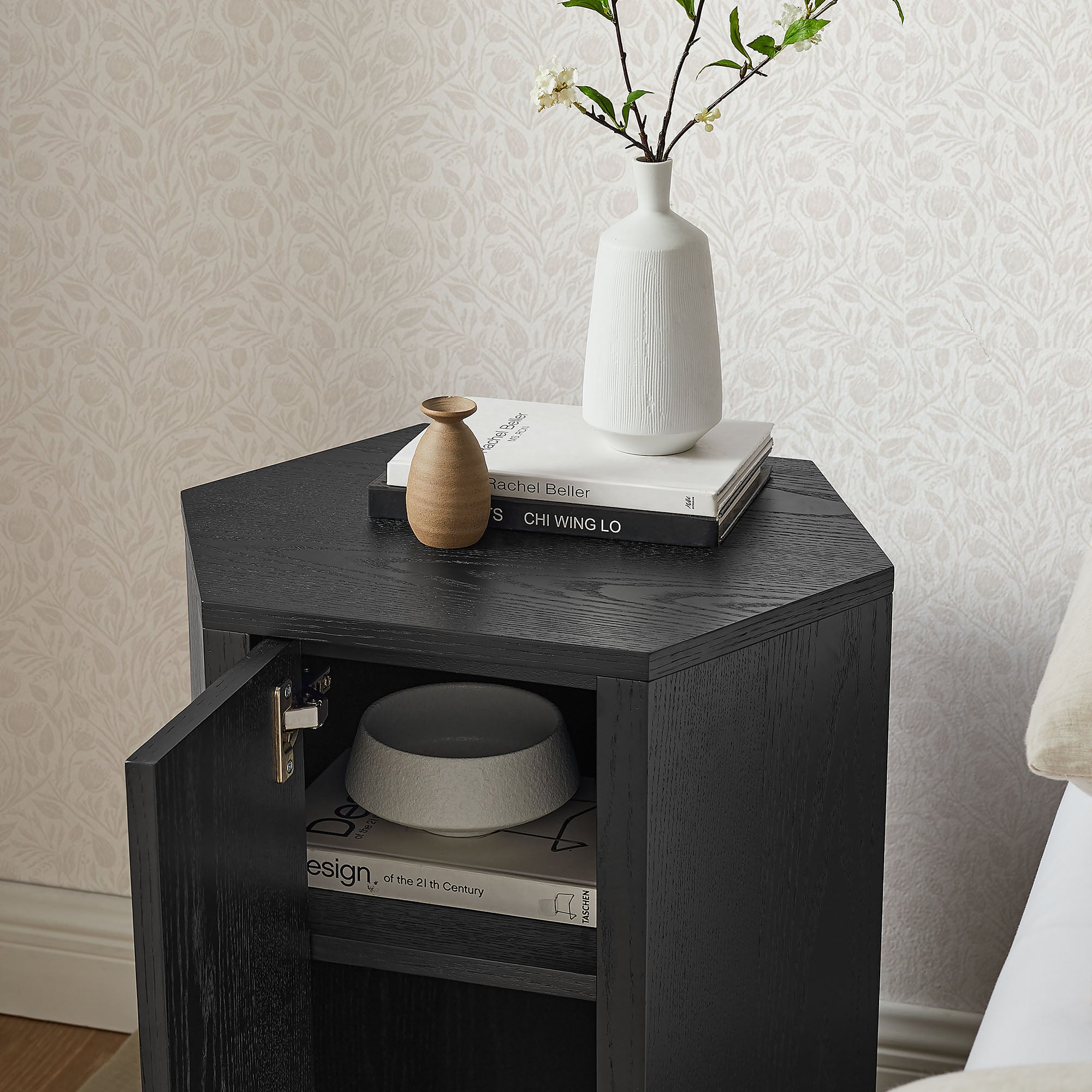 Modway Kade Faceted Wood Side Table MOD-7341