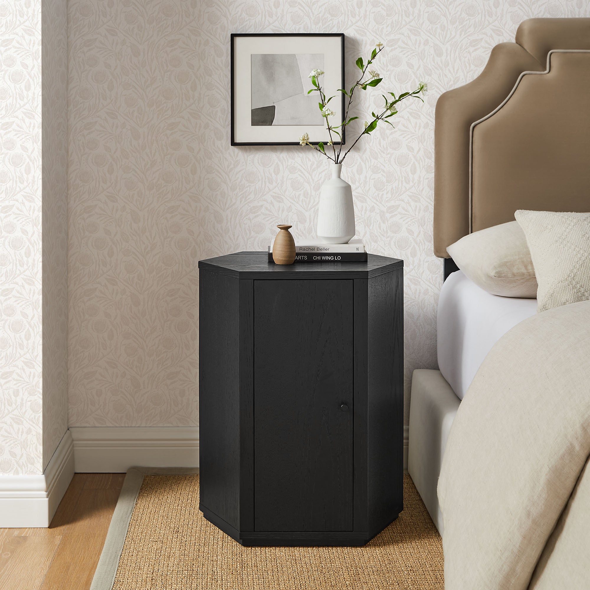 Modway Kade Faceted Wood Side Table MOD-7341