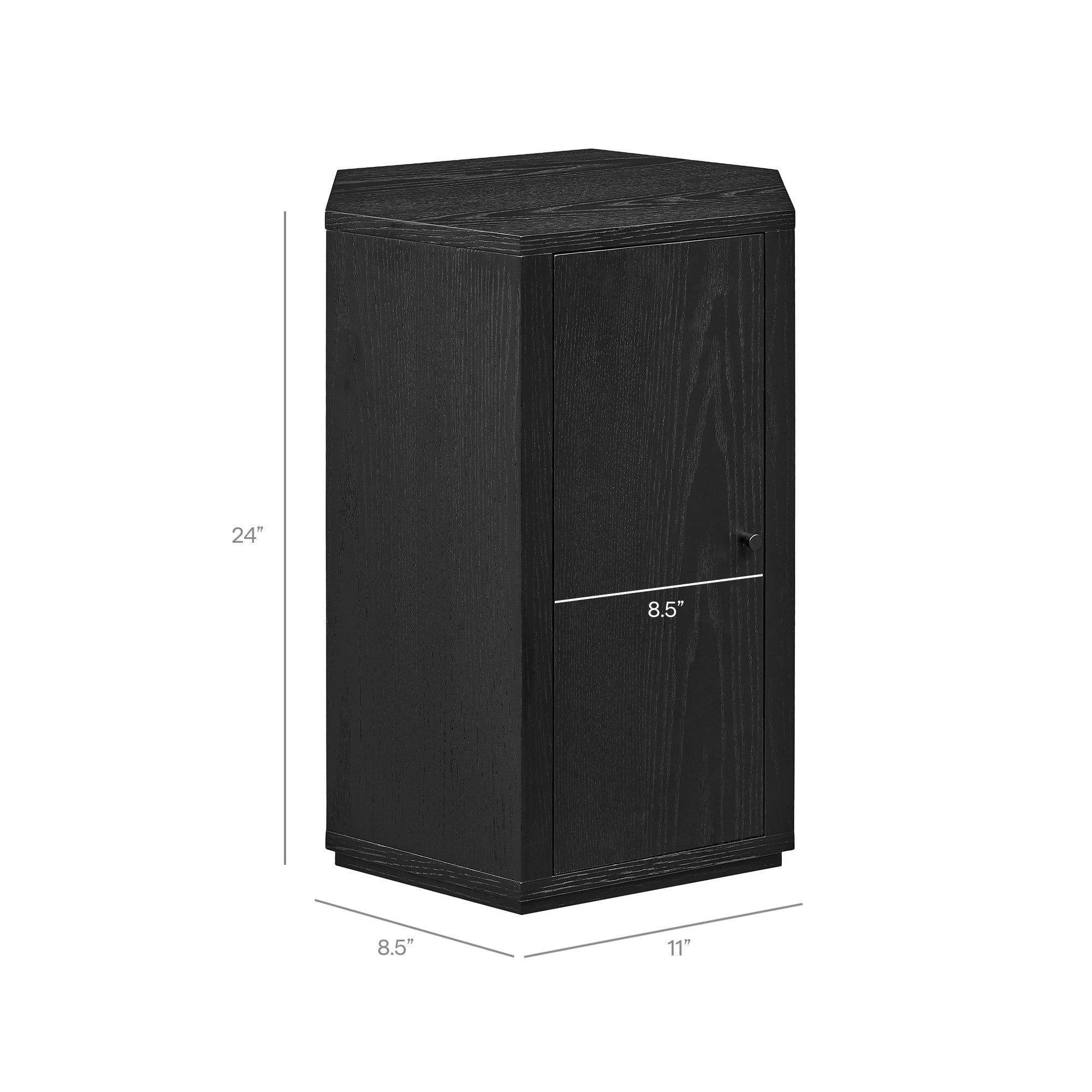 Modway Kade Faceted Wood Side Table MOD-7341