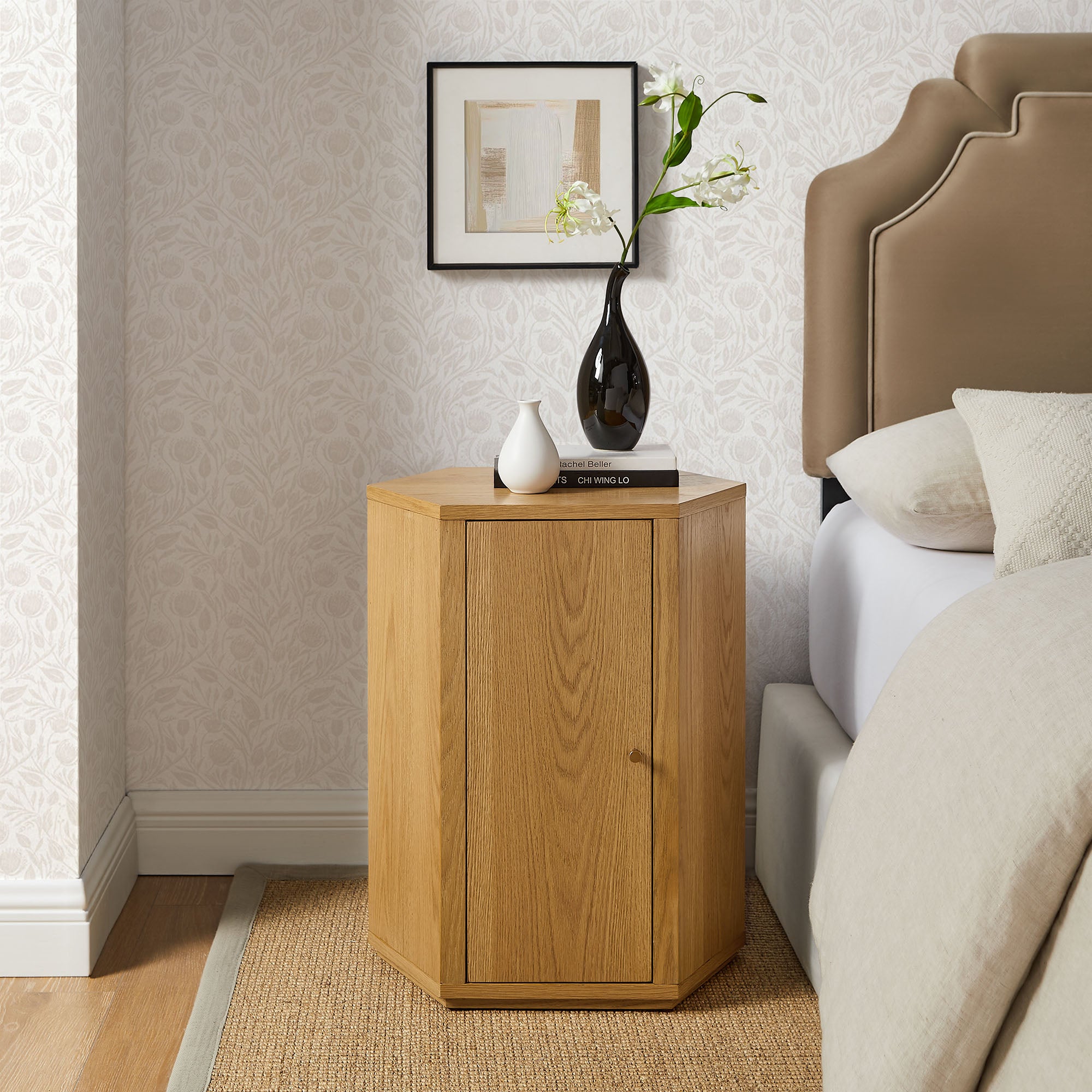 Modway Kade Faceted Wood Side Table MOD-7341