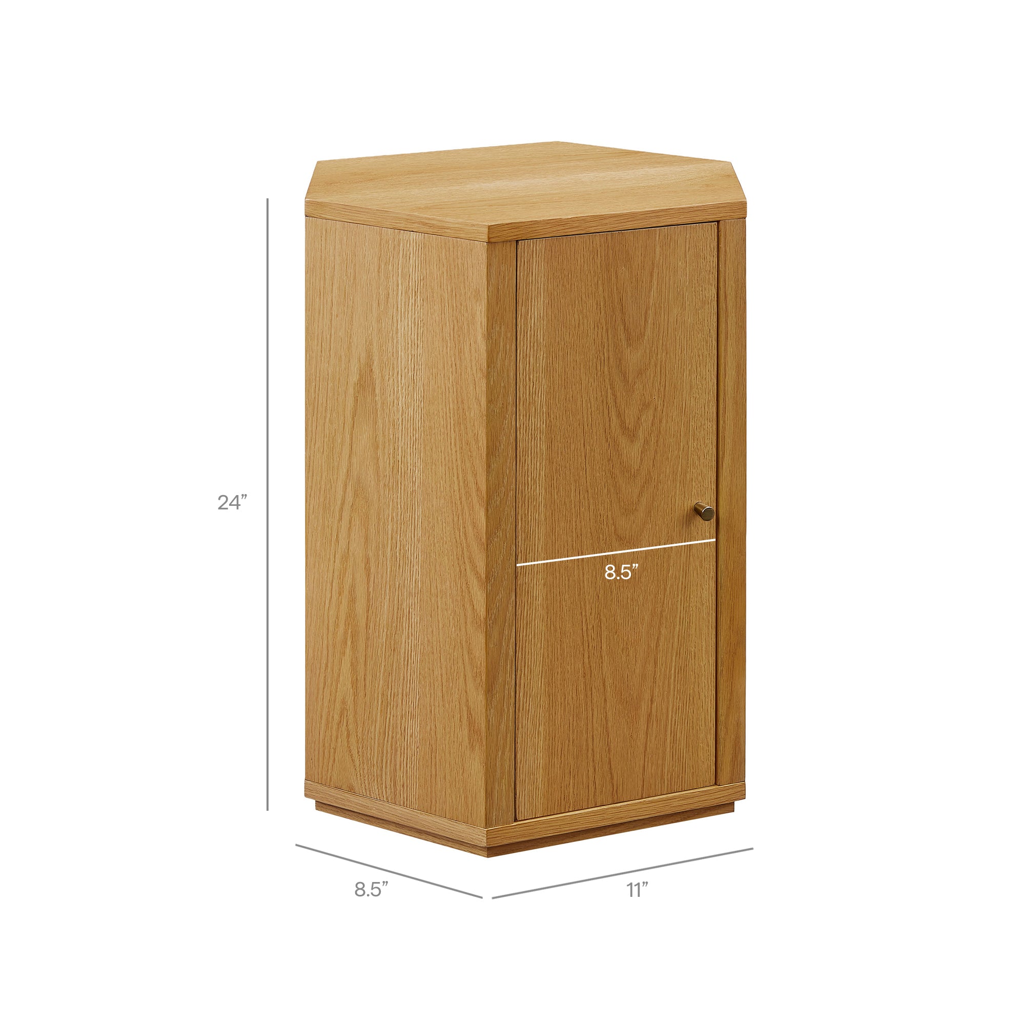 Modway Kade Faceted Wood Side Table MOD-7341