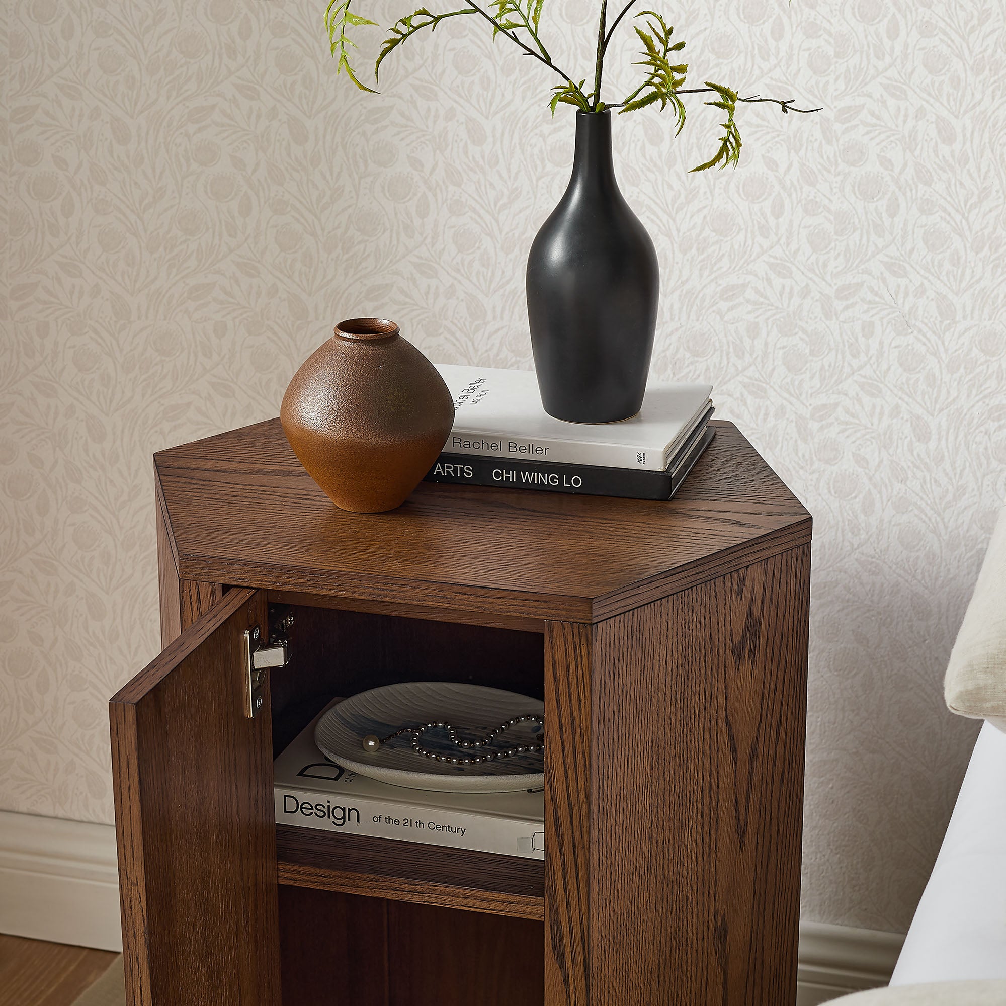 Modway Kade Faceted Wood Side Table MOD-7341