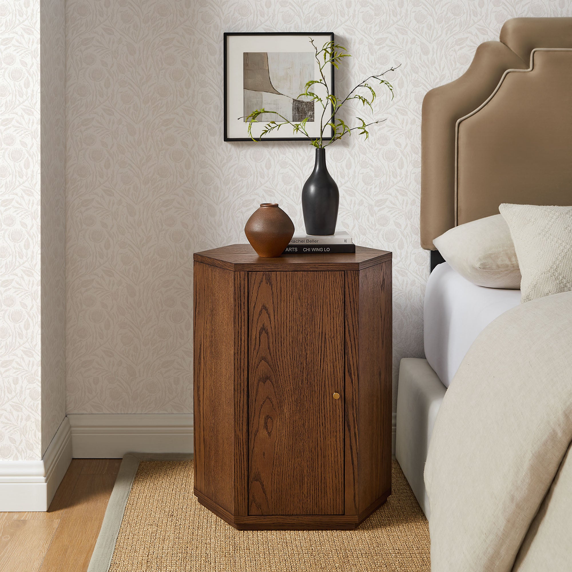 Modway Kade Faceted Wood Side Table MOD-7341