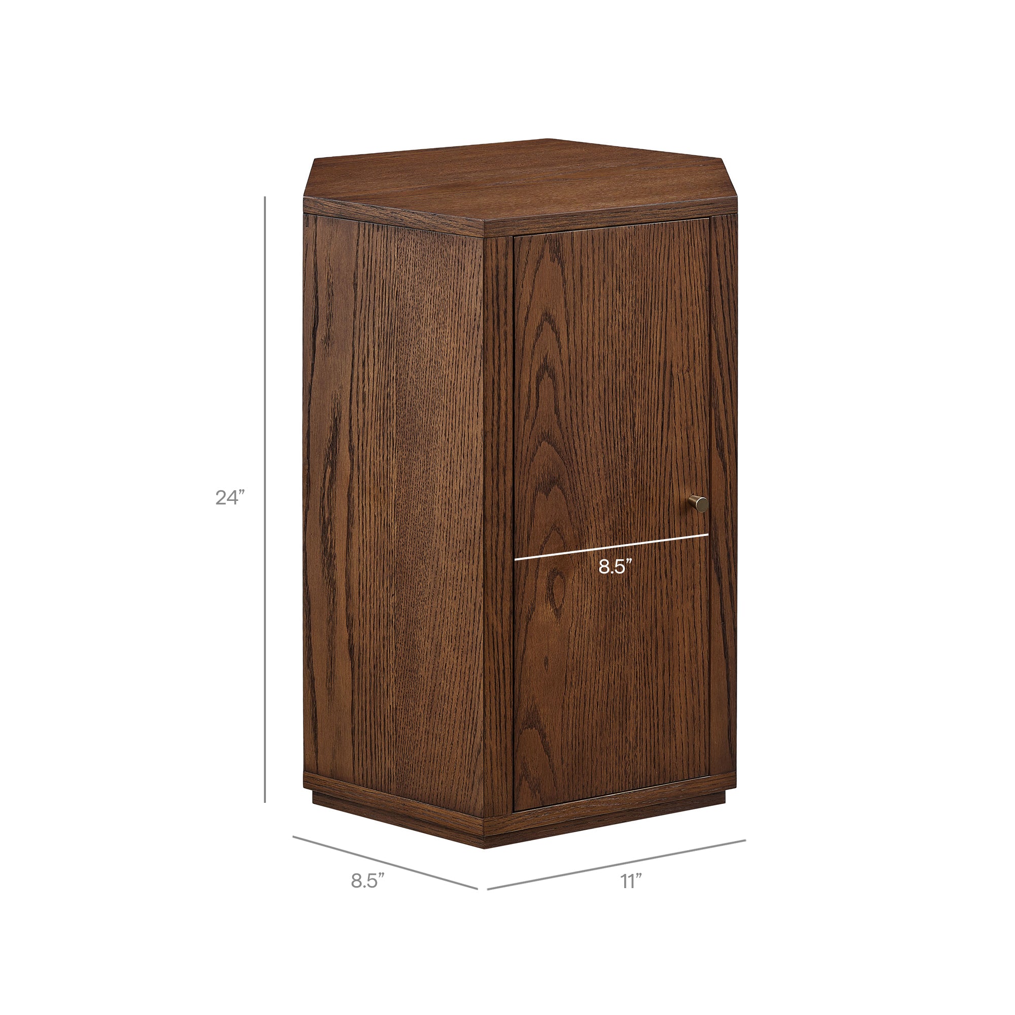 Modway Kade Faceted Wood Side Table MOD-7341
