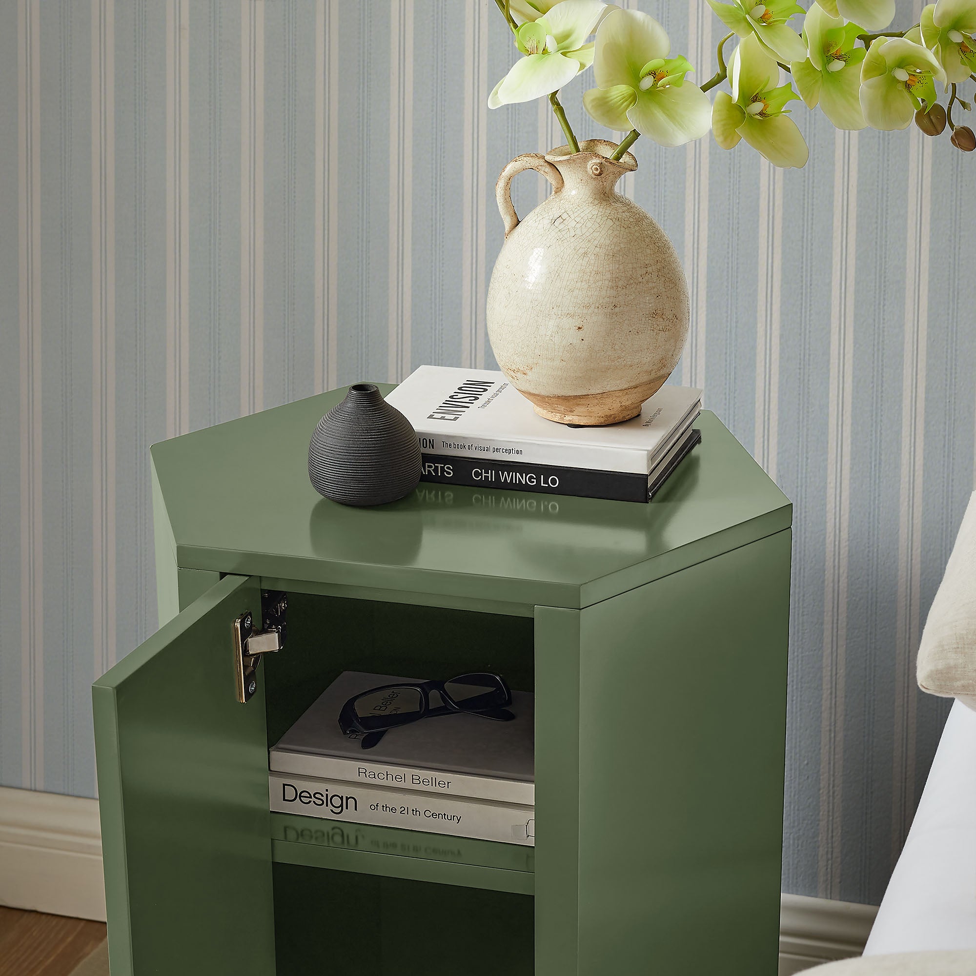 Modway Kade Faceted Semi-Gloss Side Table MOD-7342