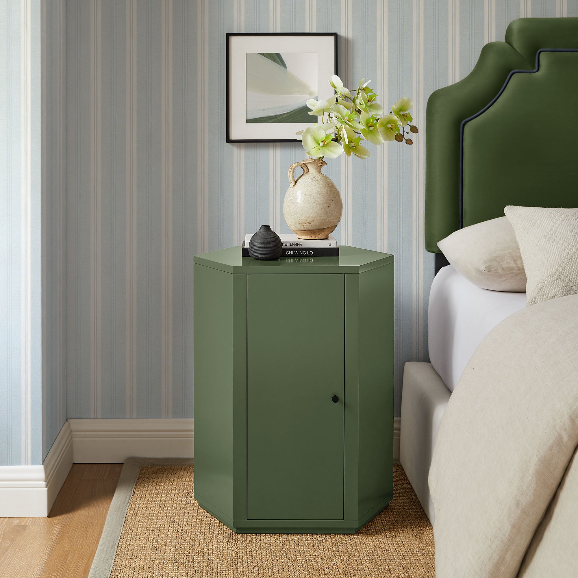 Modway Kade Faceted Semi-Gloss Side Table MOD-7342