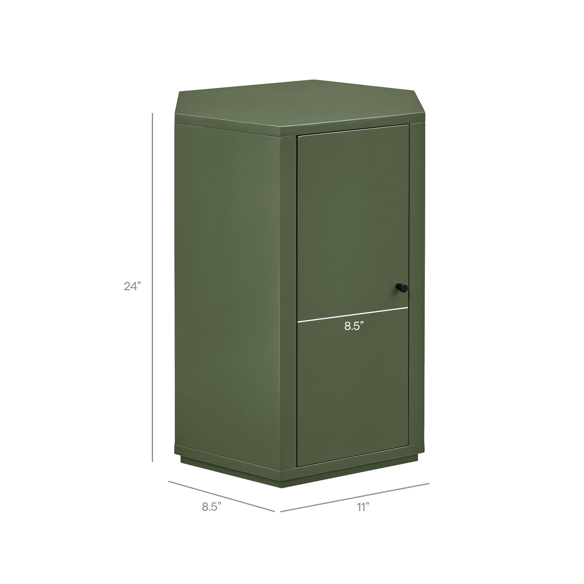 Modway Kade Faceted Semi-Gloss Side Table MOD-7342