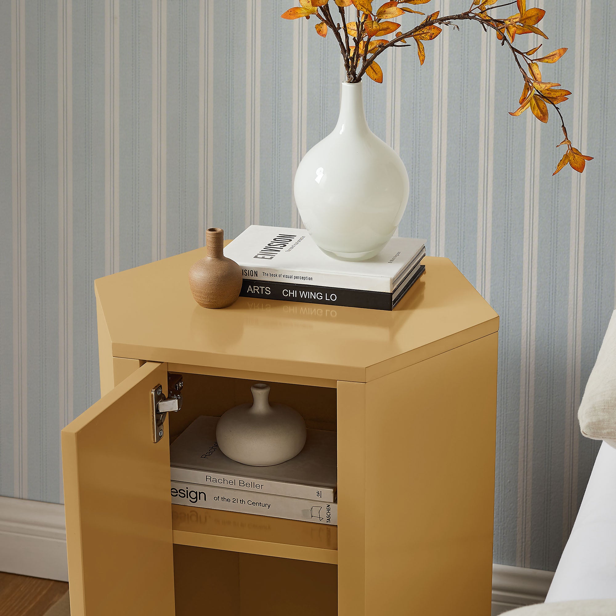 Modway Kade Faceted Semi-Gloss Side Table MOD-7342