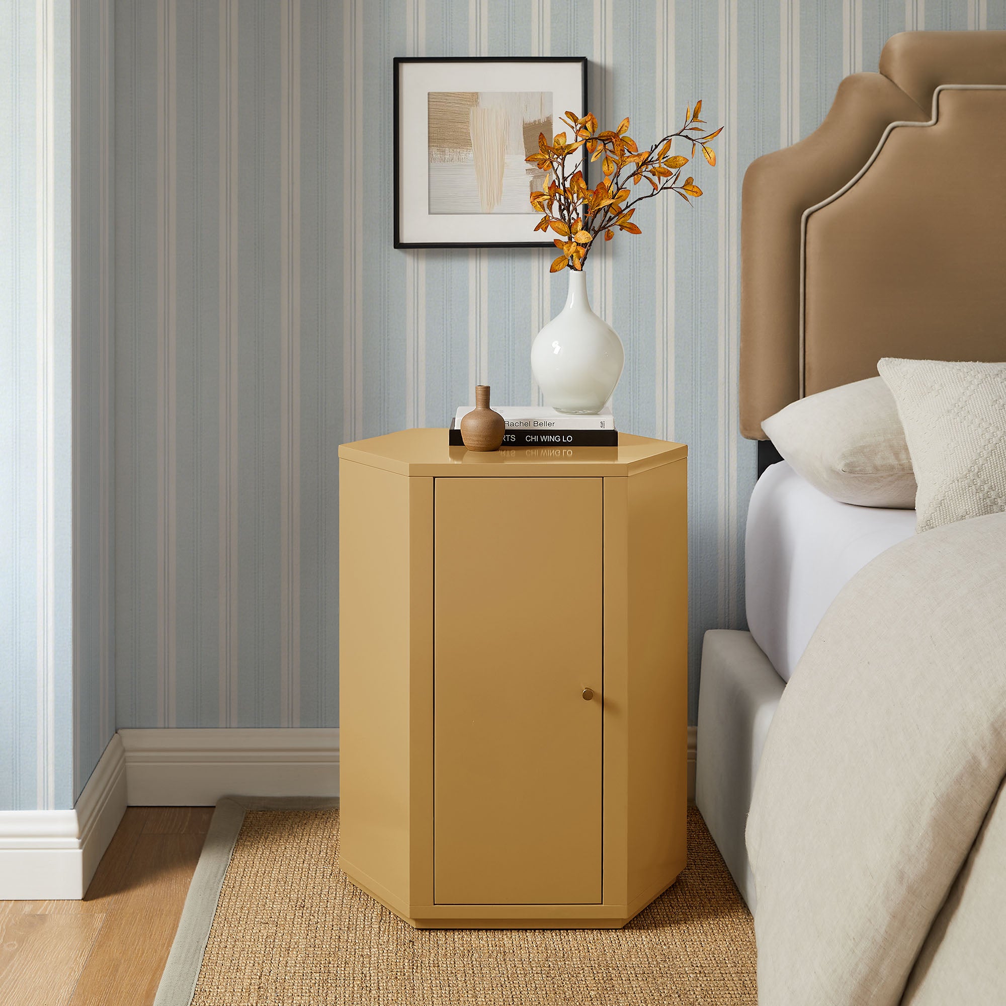 Modway Kade Faceted Semi-Gloss Side Table MOD-7342