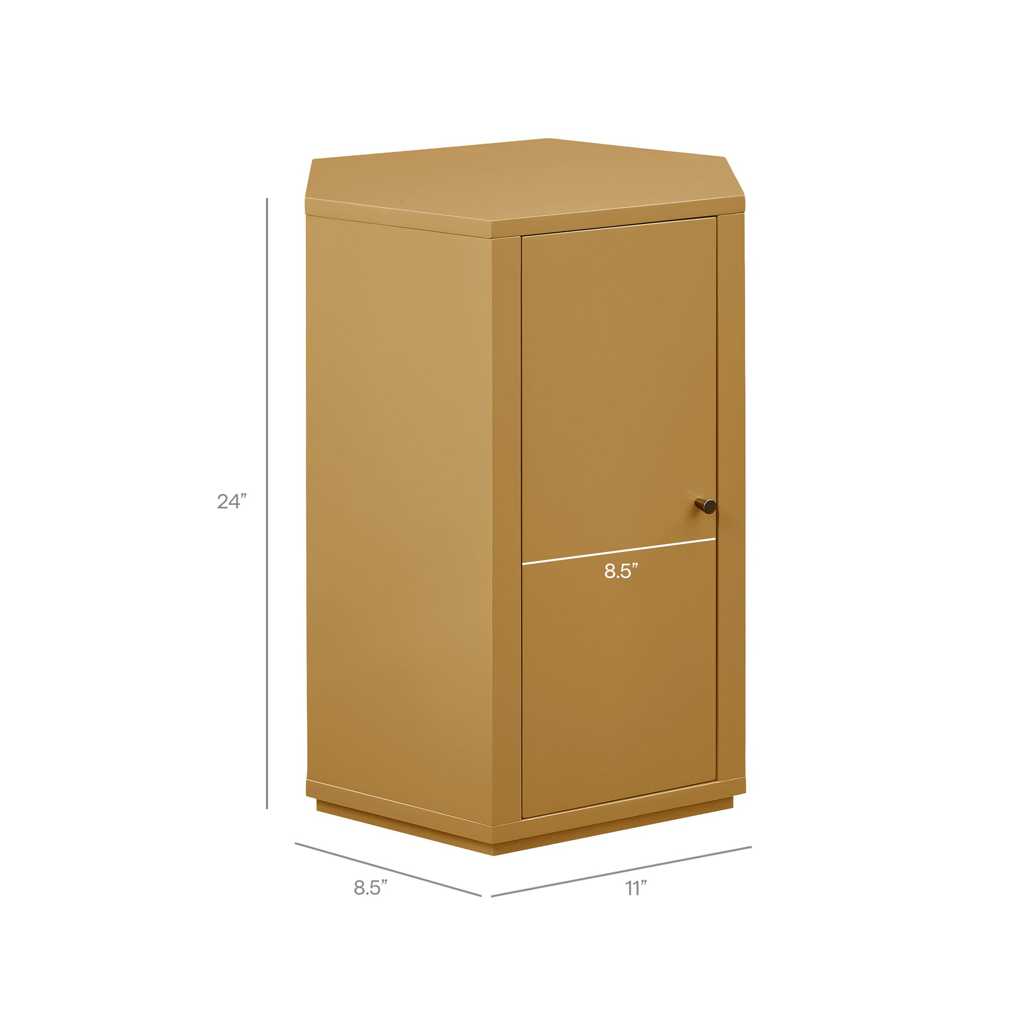 Modway Kade Faceted Semi-Gloss Side Table MOD-7342
