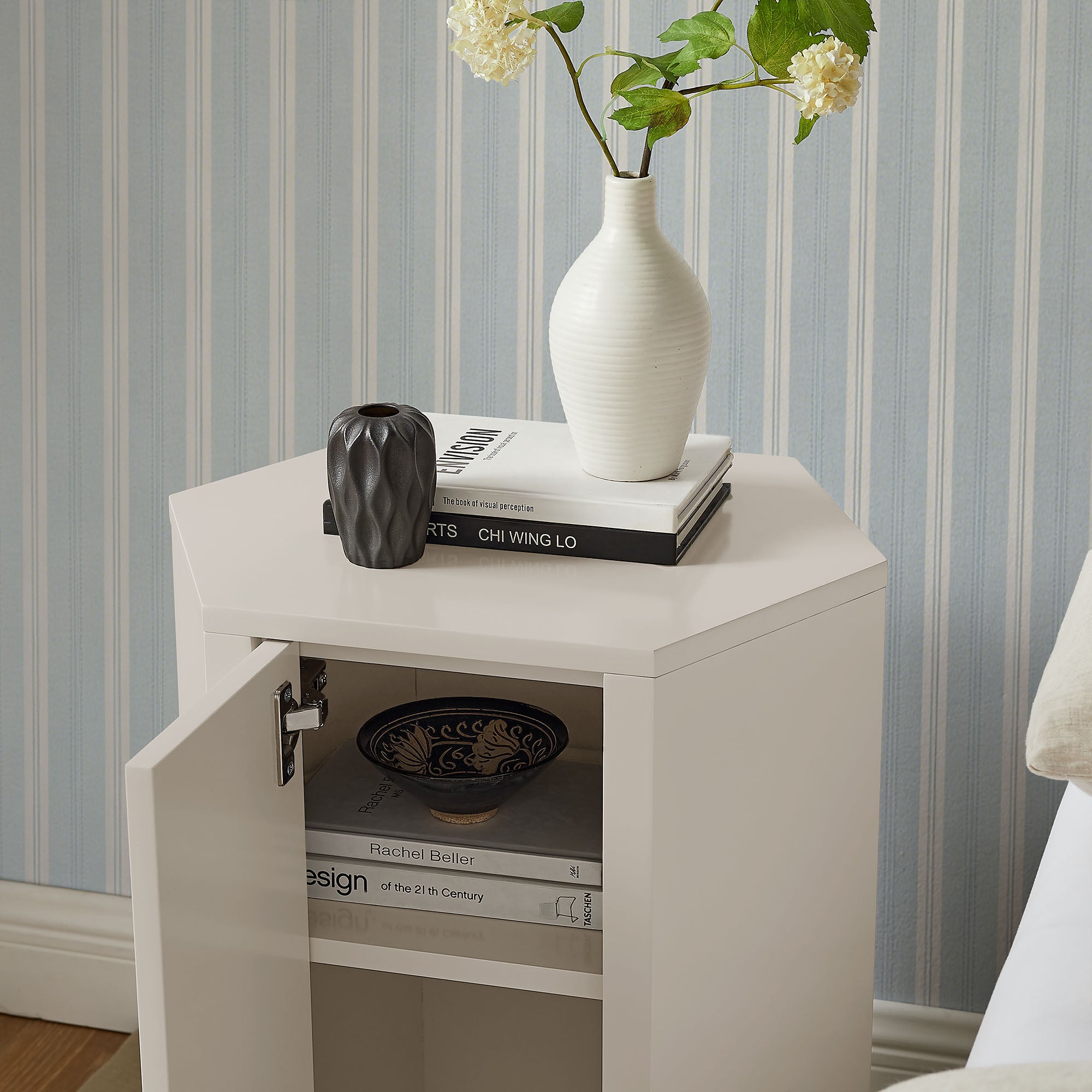 Modway Kade Faceted Semi-Gloss Side Table MOD-7342