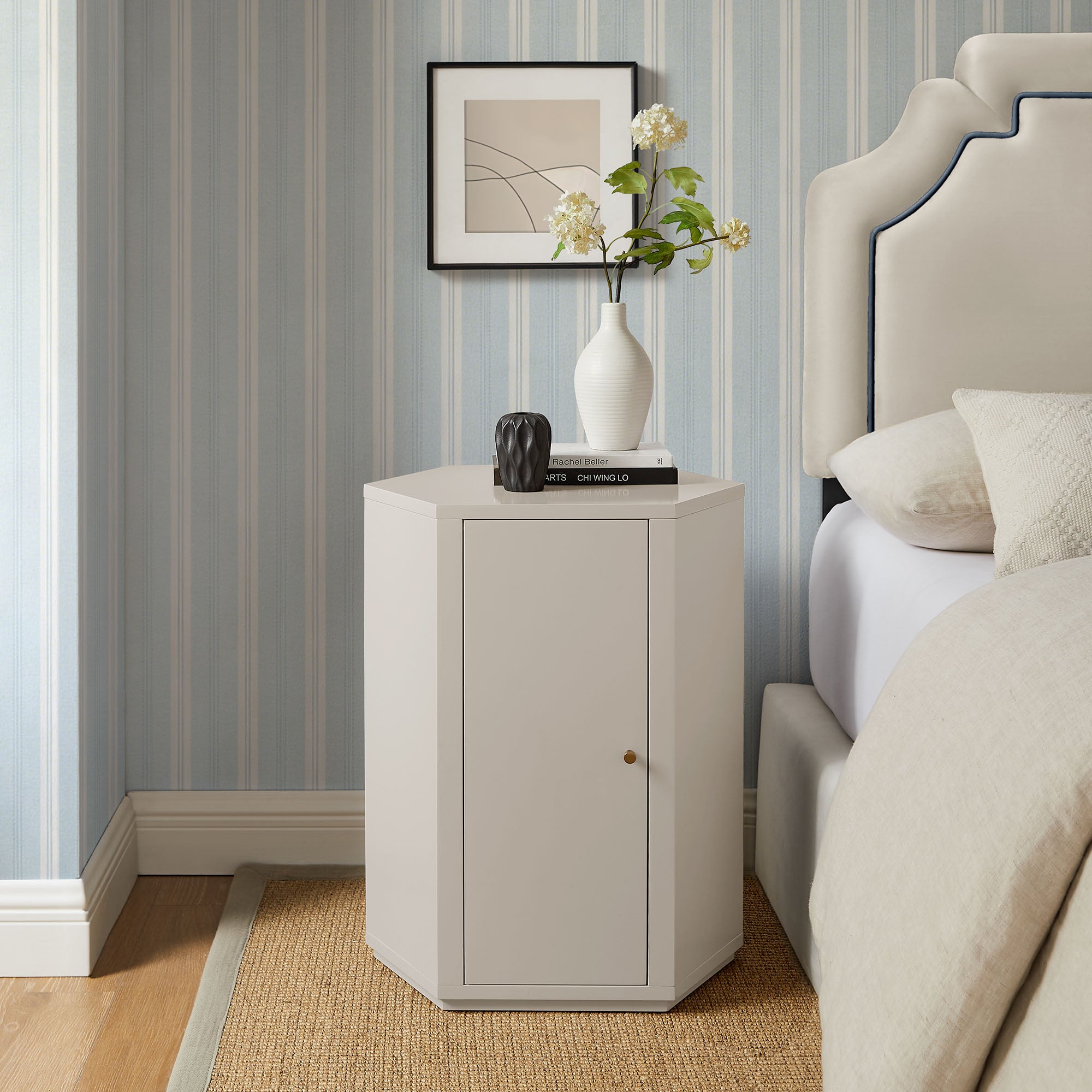 Modway Kade Faceted Semi-Gloss Side Table MOD-7342