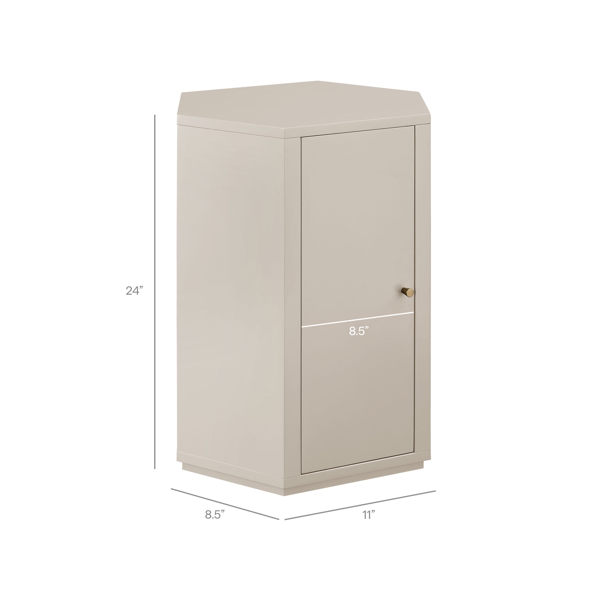 Modway Kade Faceted Semi-Gloss Side Table MOD-7342