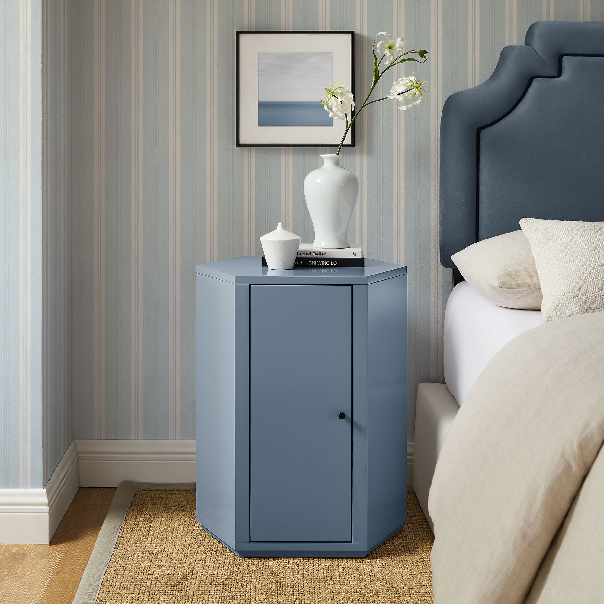 Modway Kade Faceted Semi-Gloss Side Table MOD-7342