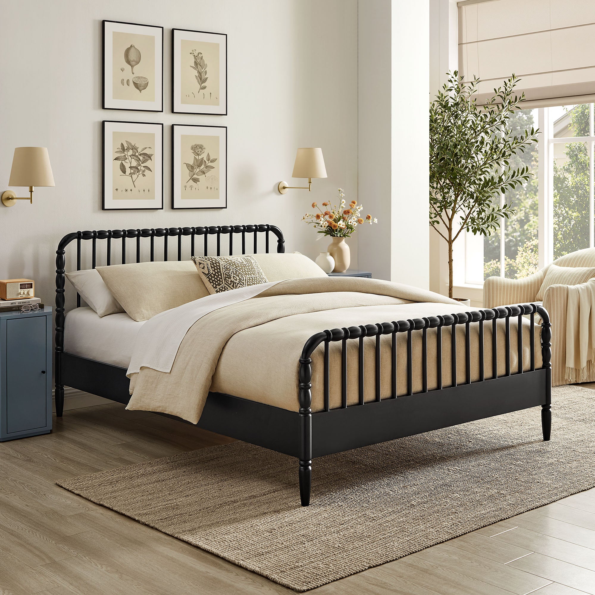 Modway Arlette Full Size Wood Spindle Bed Frame MOD-7360