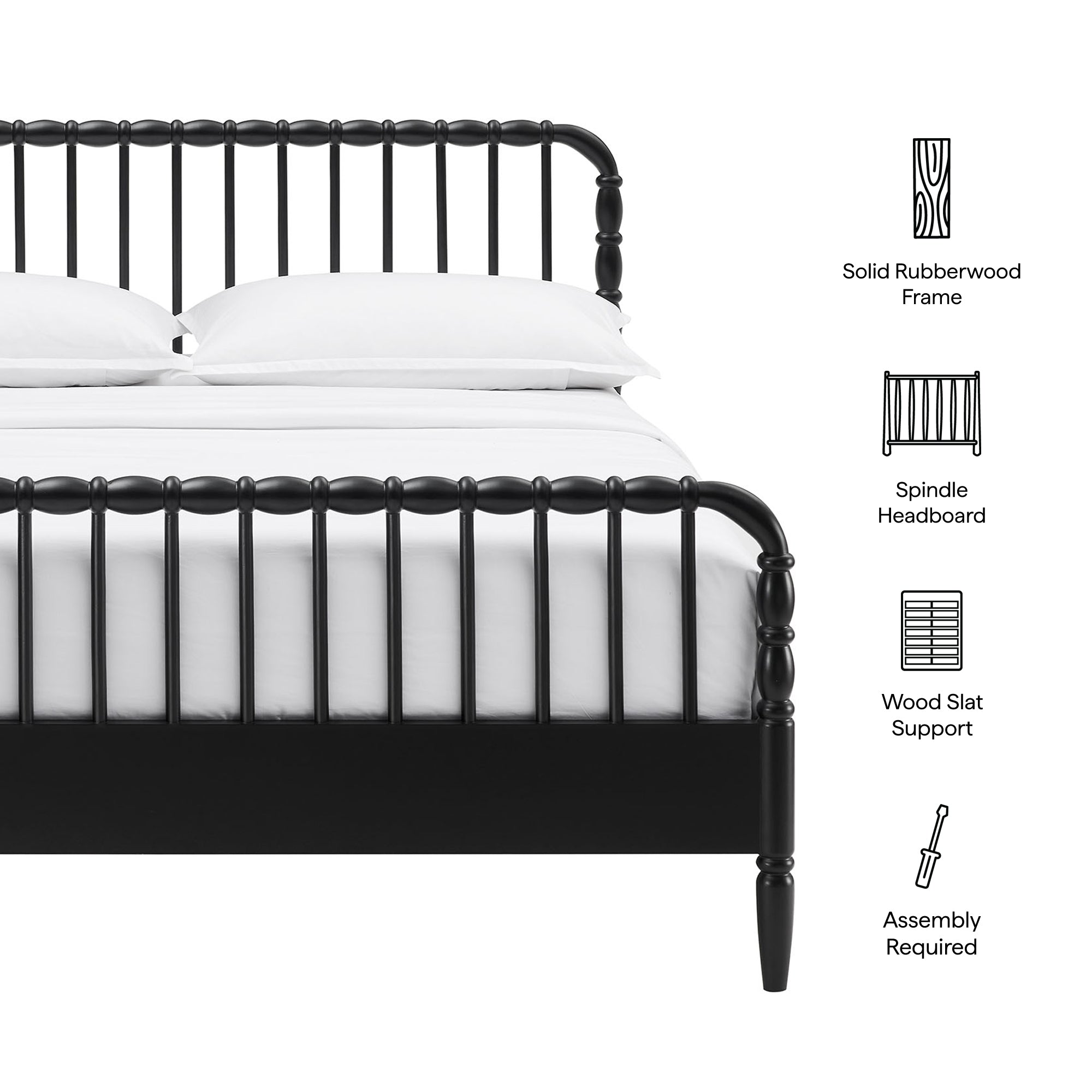 Modway Arlette Full Size Wood Spindle Bed Frame MOD-7360