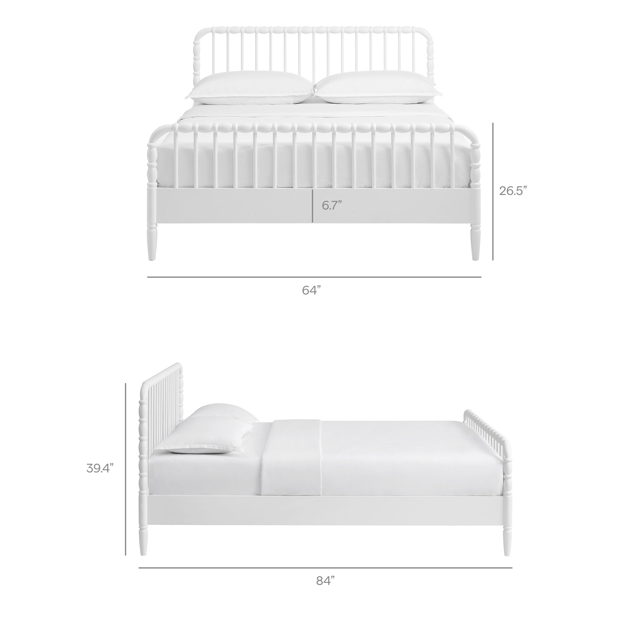 Modway Arlette Queen Size Wood Spindle Bed Frame MOD-7361