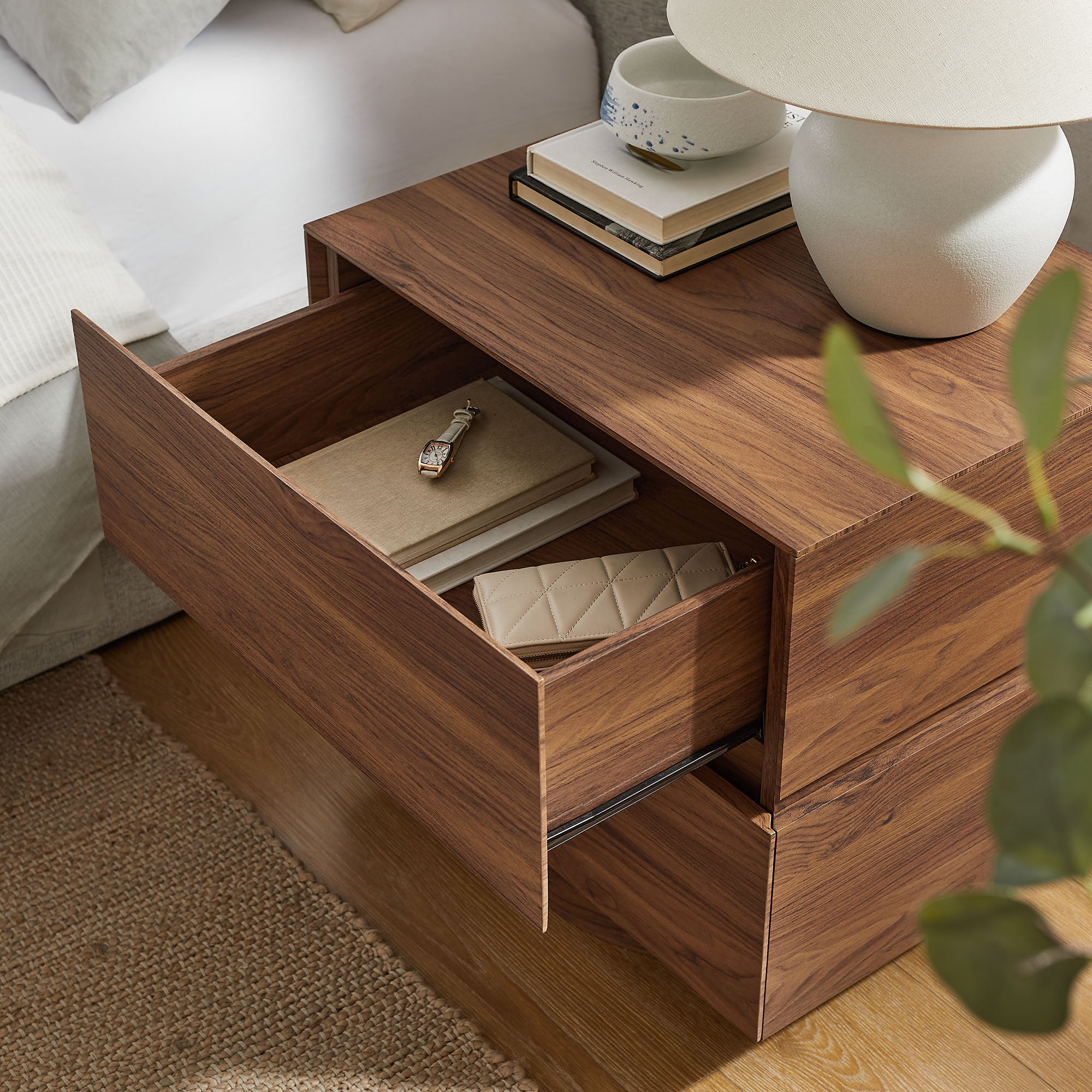 Modway Koval Floating Pedestal 2-Drawer Nightstand MOD-7804