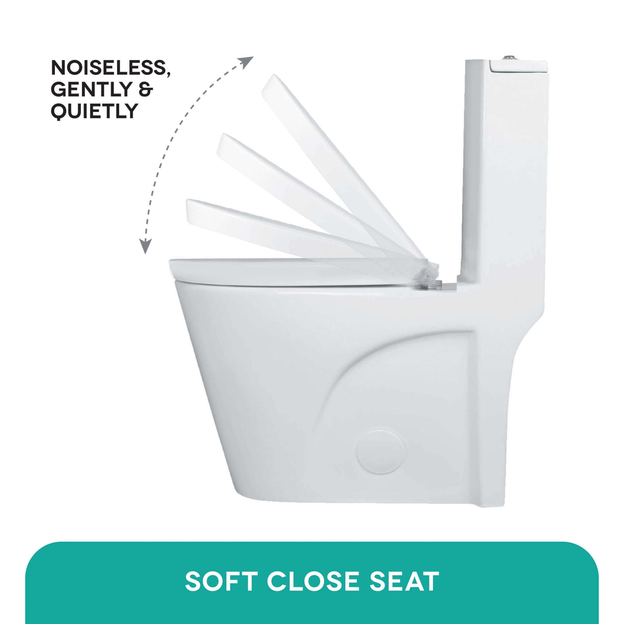 Fine Fixtures MOTB7 Ultraluxe One‑Piece Elongated Toilet – Dual Flush, 12" Rough‑In