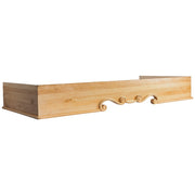 Hardware Resources 73" W x 30-1/2" D x 9-13/16" H Maple Mantel Range Hood