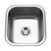 Houzer Club 17 inch Stainless Steel Undermount Bowl Bar and Prep Sink - MS-1708