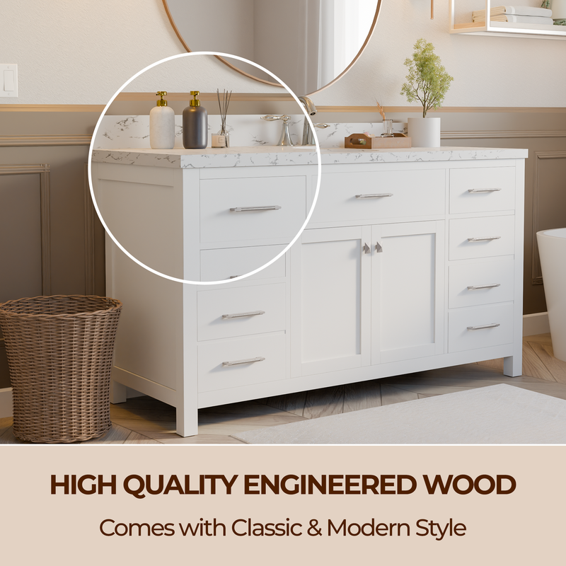 Caroline 60" Single Bath Vanity