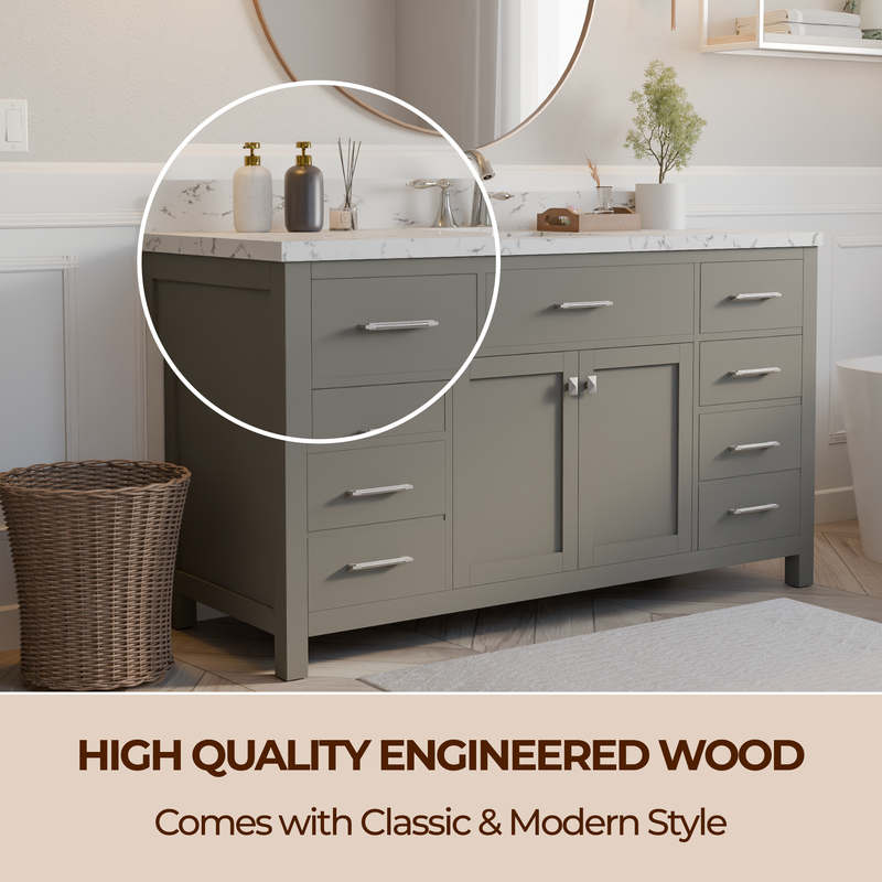 Caroline 60" Single Bath Vanity