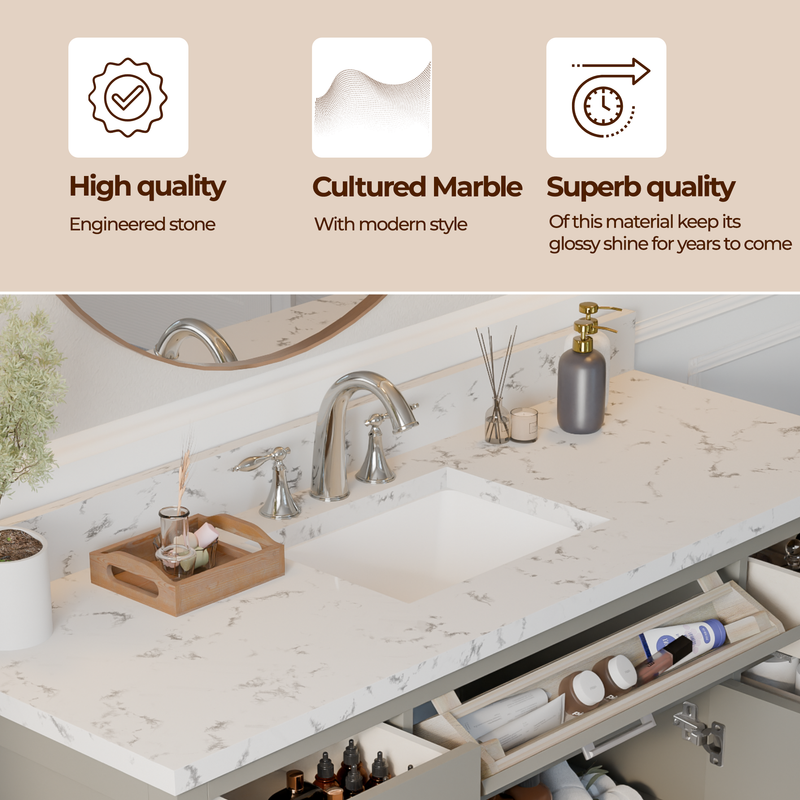 Caroline 60" Single Bath Vanity