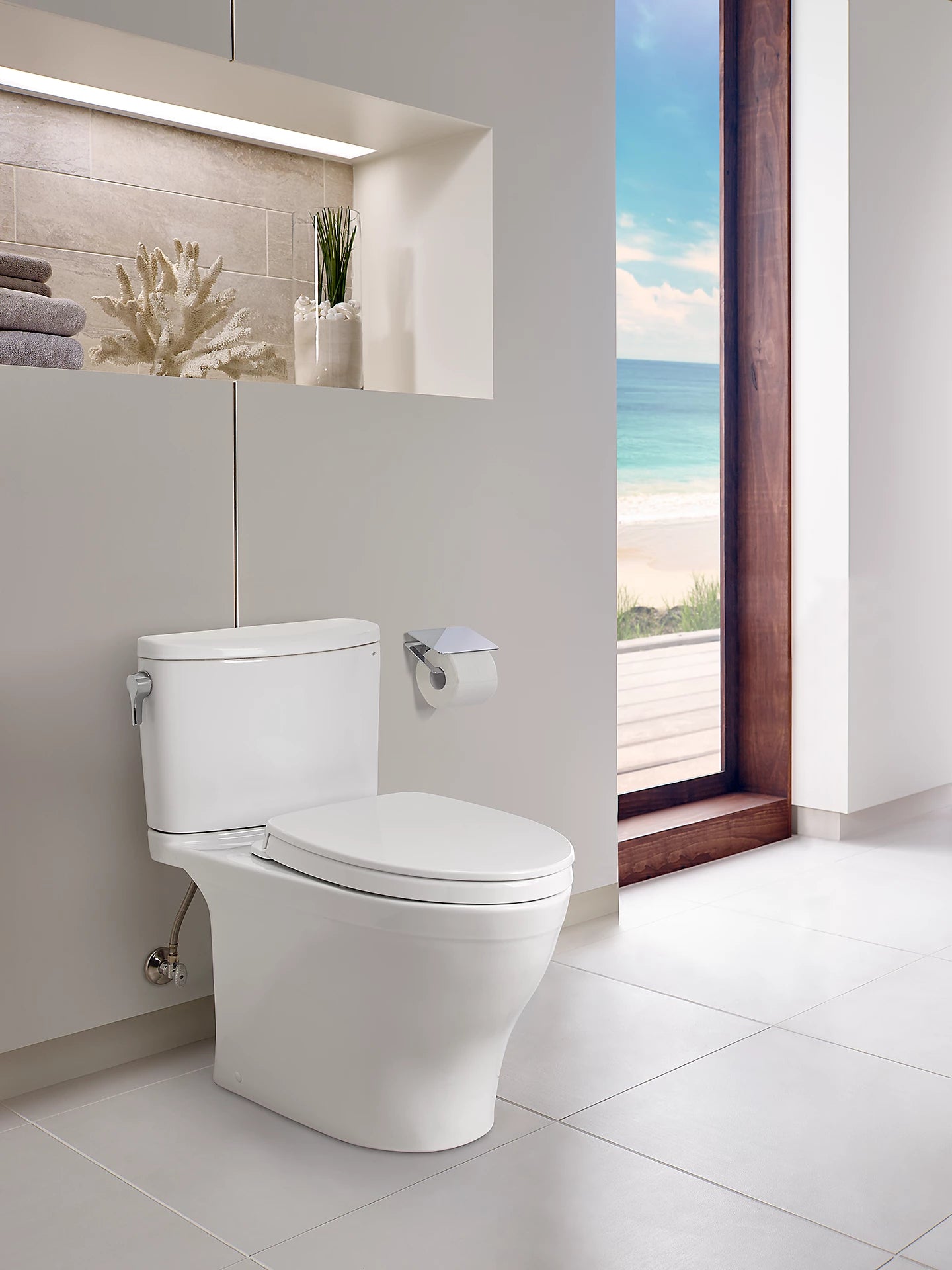TOTO MS442124CUFG Nexus® 1G Two-Piece Toilet, 1.0 GPF, Elongated Bowl