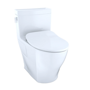 TOTO MS624234CEFG Legato™ One-Piece Toilet, 1.28GPF, Elongated Bowl - WASHLET®+ Connection - Slim Seat